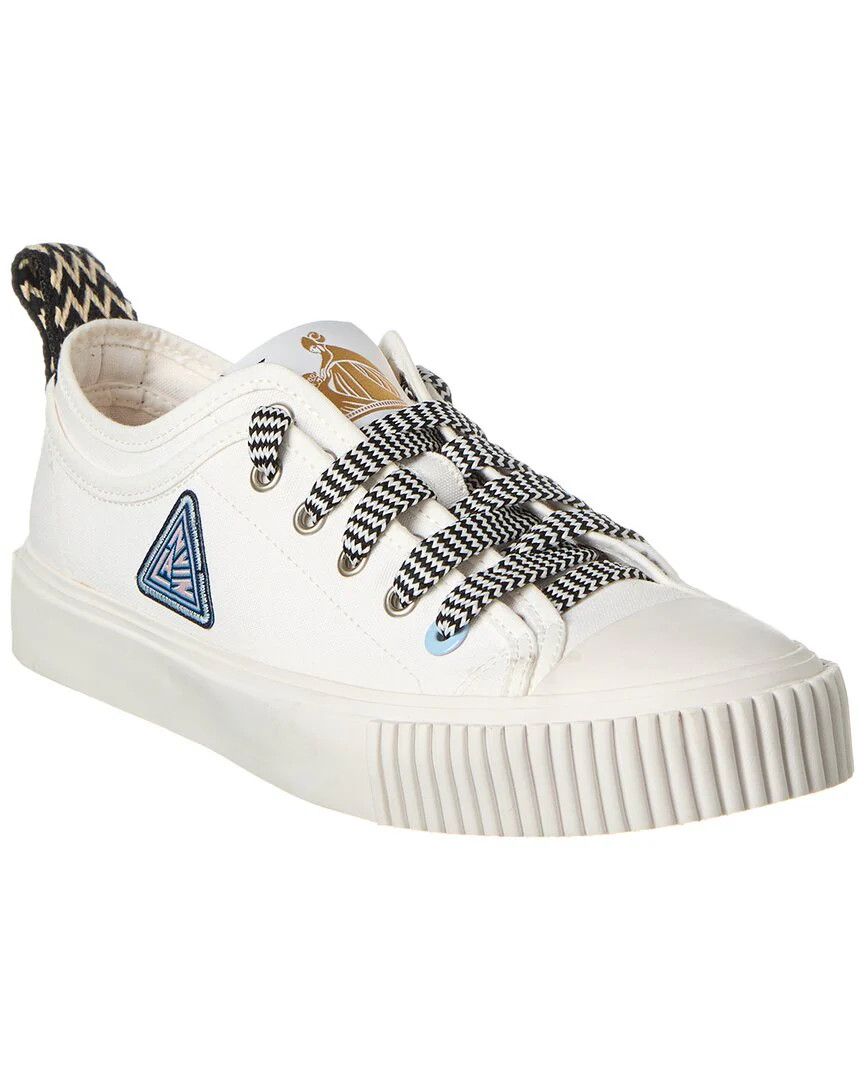 Lanvin o1y0125 Logo Low-Top Sneakers in White Size US 8 / EU 41 - 3 Thumbnail