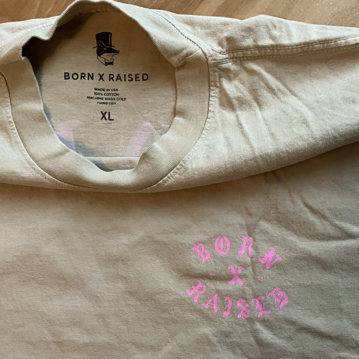 Born X Raised Born x Raised Tan/Pink Rocker Tee Size US XL / EU 56 / 4 - 4 Thumbnail