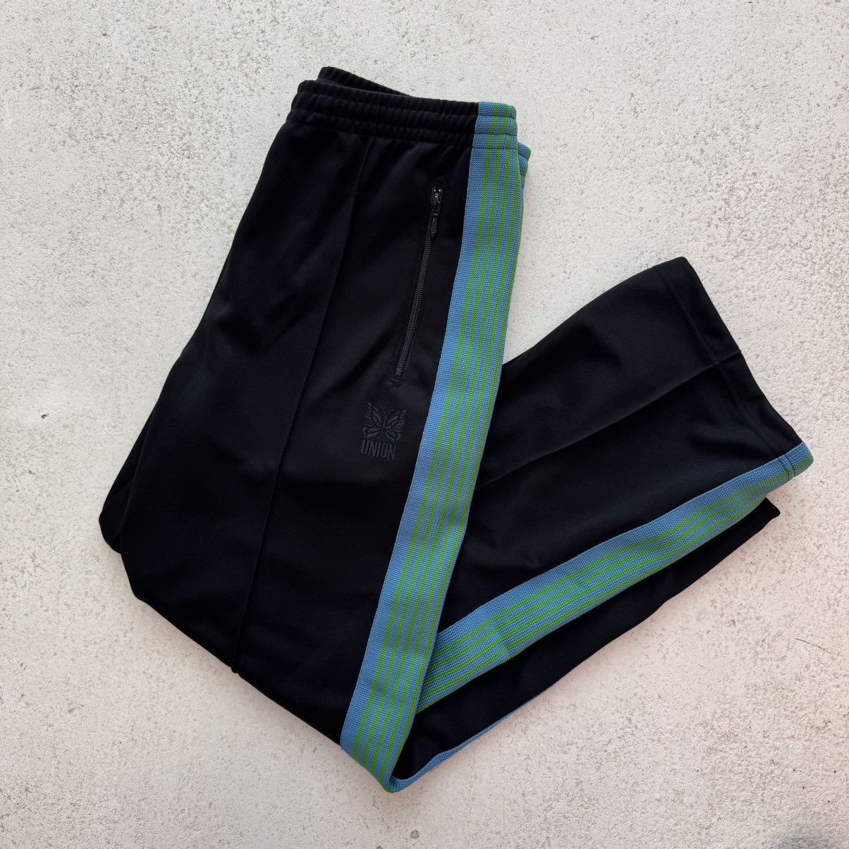 Needles x Union LA Track Pants SS22 Black and Green (SIZE M)