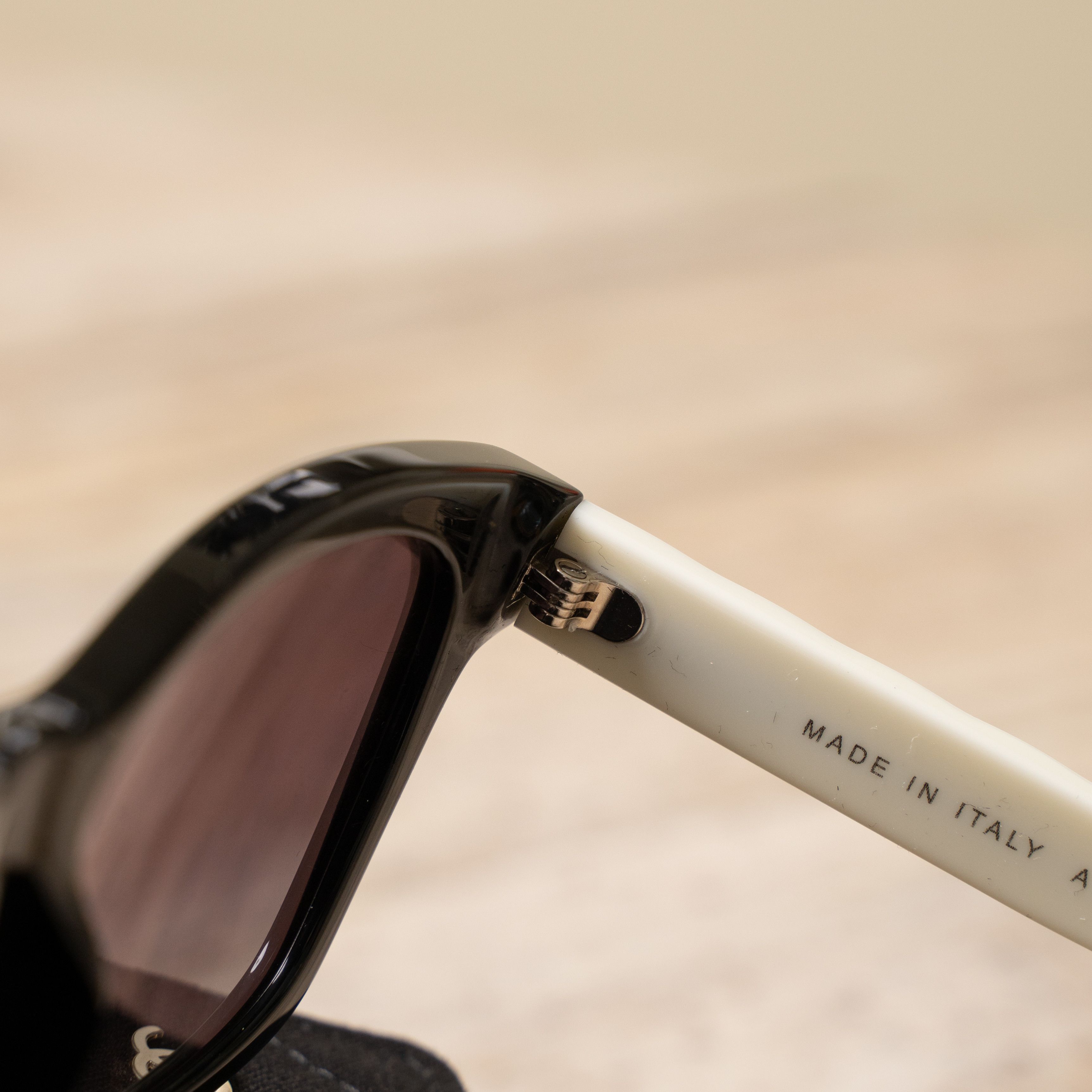 Chanel CHANEL 0CH5484 1656S6 Sunglasses BLACK/WHITE Size ONE SIZE - 4 Thumbnail