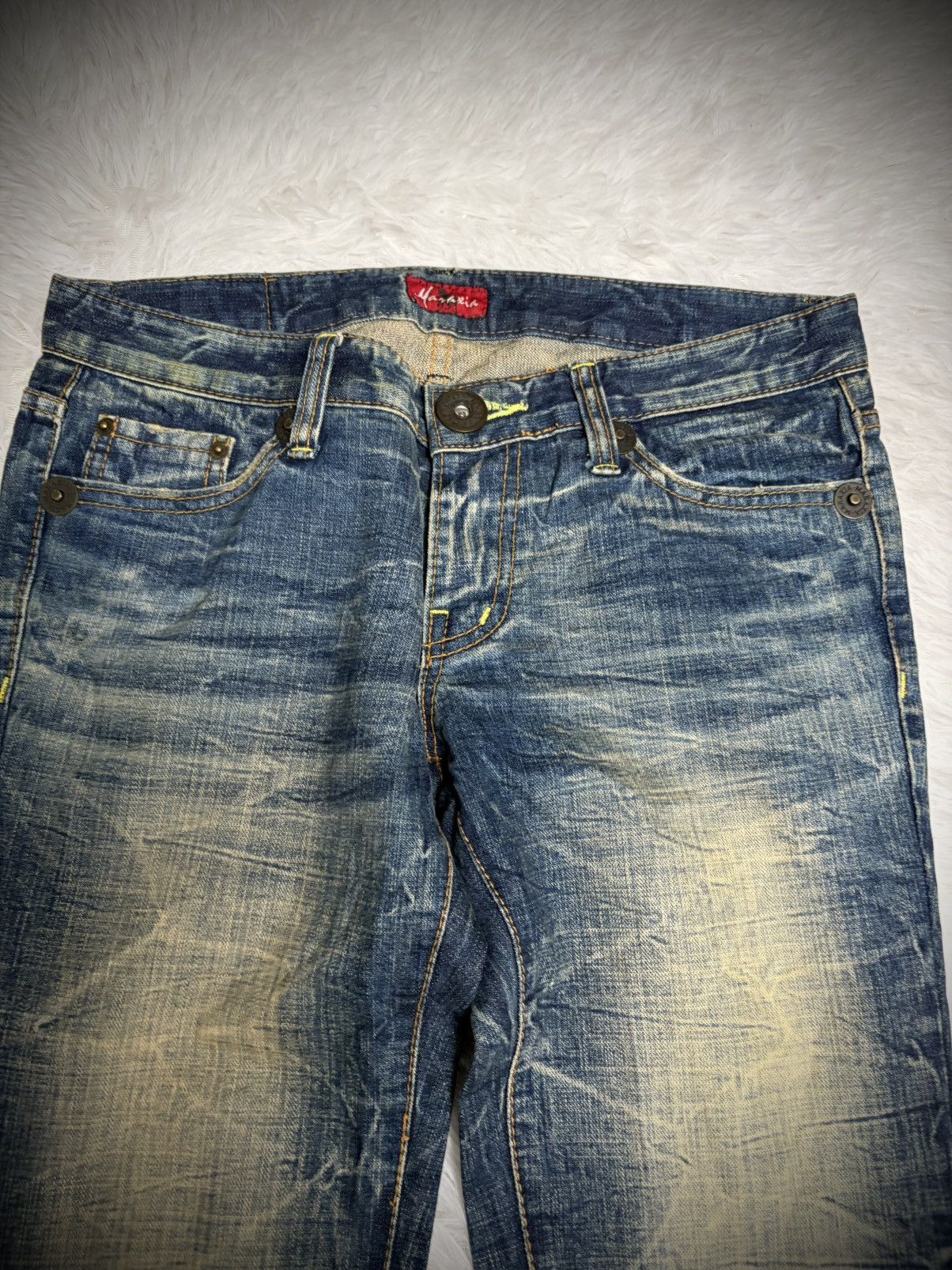 Obelisk Rare Maraxia crazy mudwash flared jeans whisker Size US 31 - 3 Thumbnail
