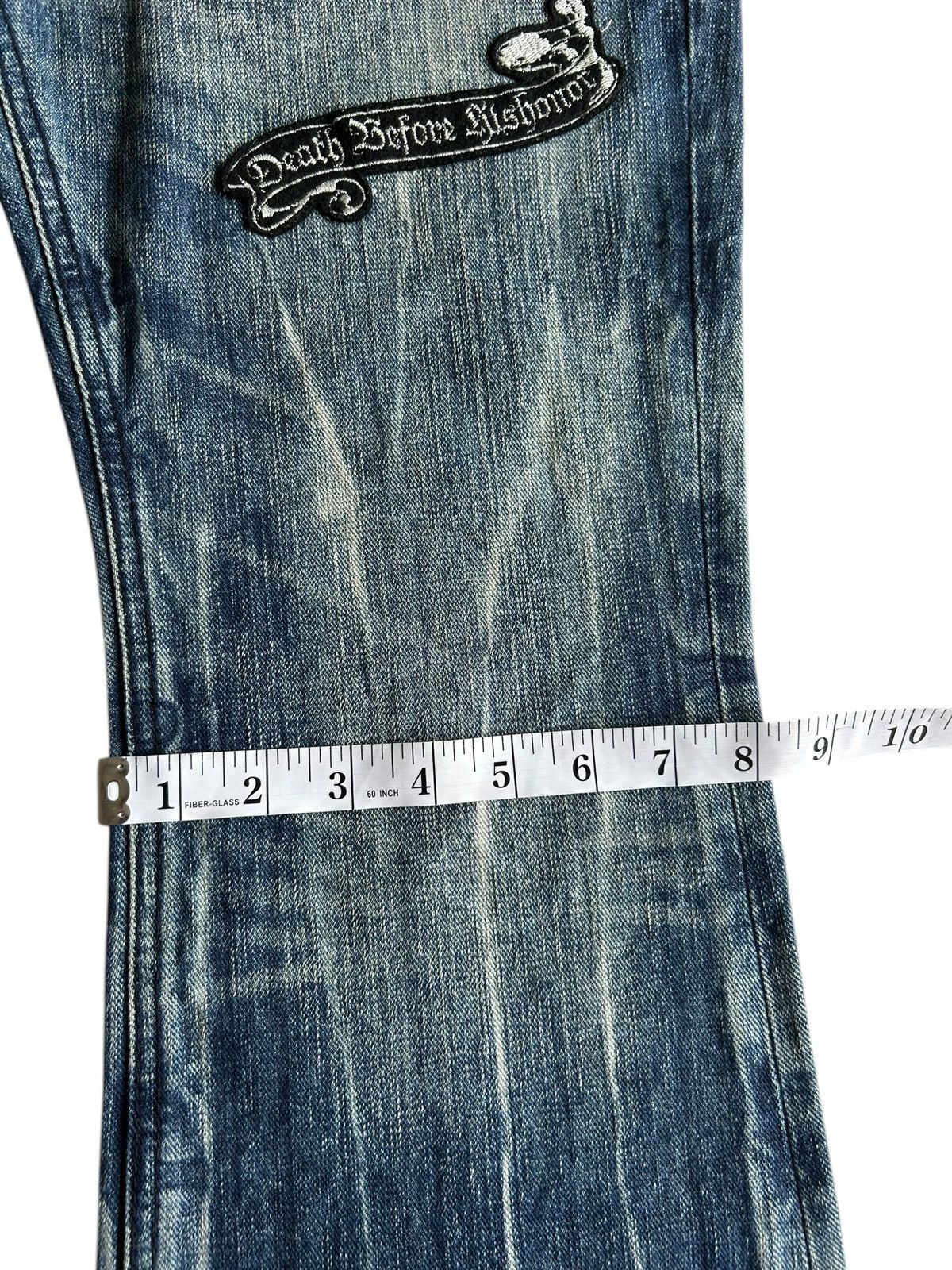 Kapital Flare Japanese Punk Style Distressed Denim Jeans Size US 32 / EU 48 - 22 Thumbnail