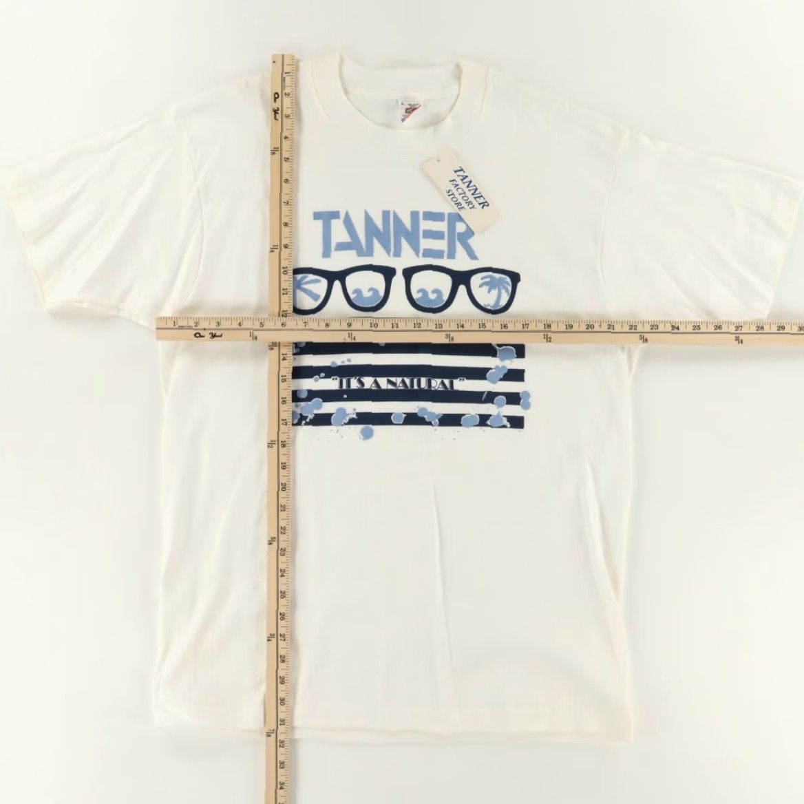 Vintage VTG Tanner It's a Natural Solid T-Shirt White Men's XL Shirt Mens XL White VTG Tanner It's a Natural Solid T-Shirt White Men XL Size US XL / EU 56 / 4 - 3 Thumbnail