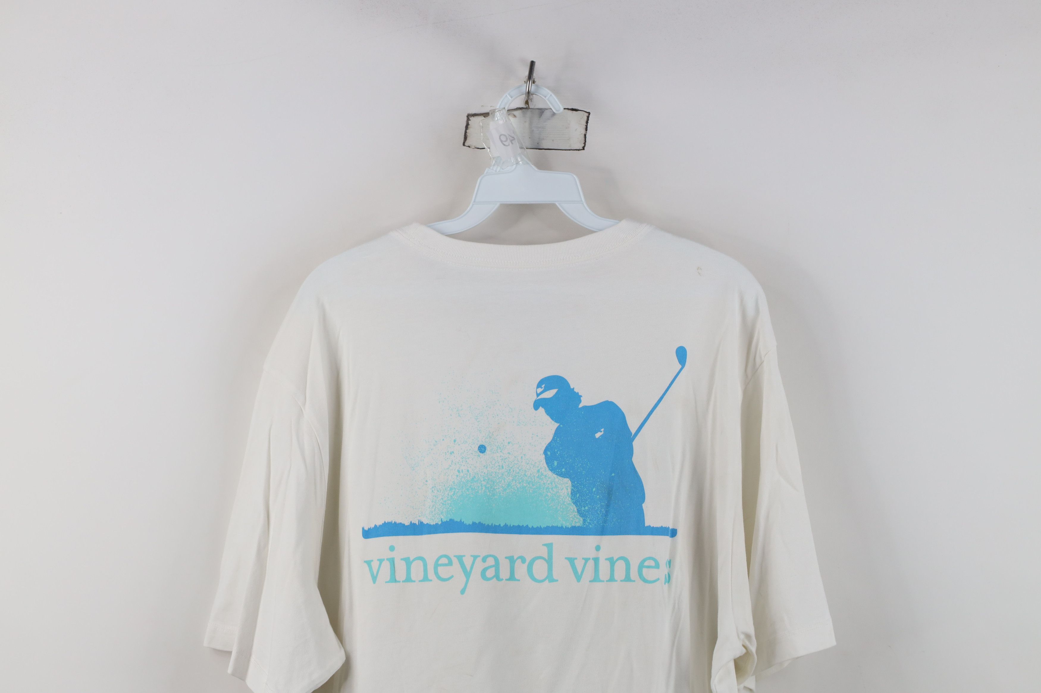 Vineyard Vines Vineyard Vines Spell Out Golf Golfing T-Shirt White Size US L / EU 52-54 / 3 - 14 Thumbnail