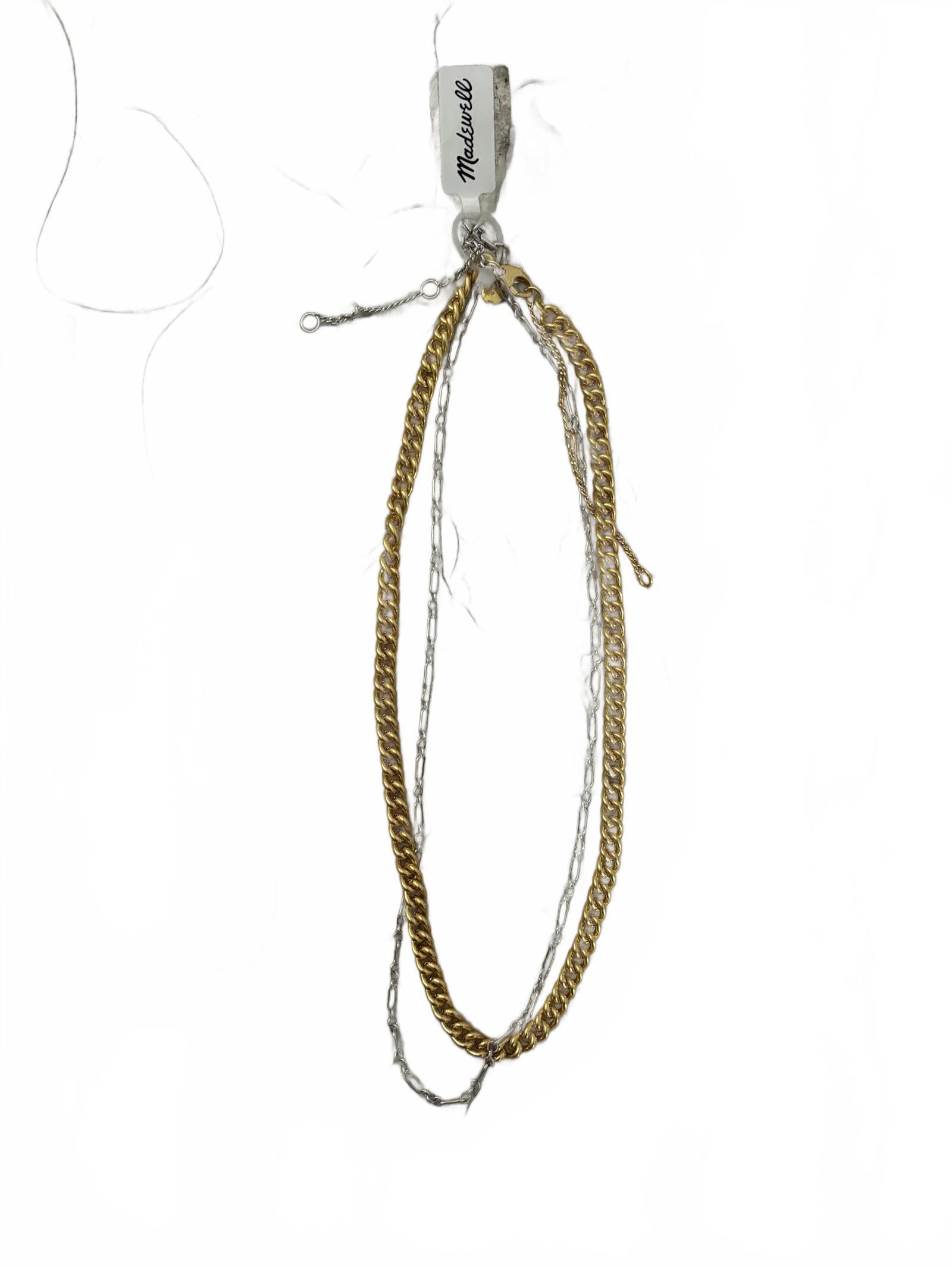 Madewell NWT Gold and Silver Madewell Layered Chain Necklace Size ONE SIZE - 1 Thumbnail