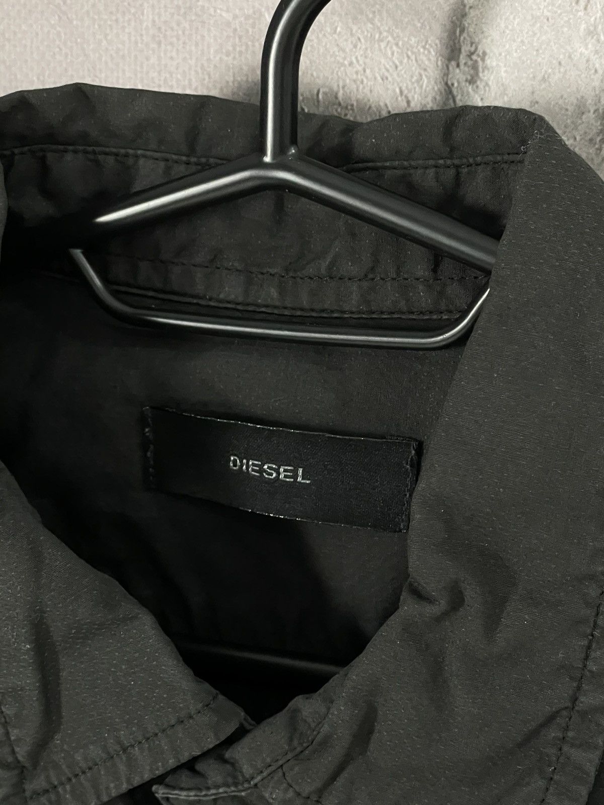 20471120 × Diesel × Japanese Brand Diesel Vintage Military Black Avant Garde Shirt Button Up Size US M / EU 48-50 / 2 - 8 Thumbnail
