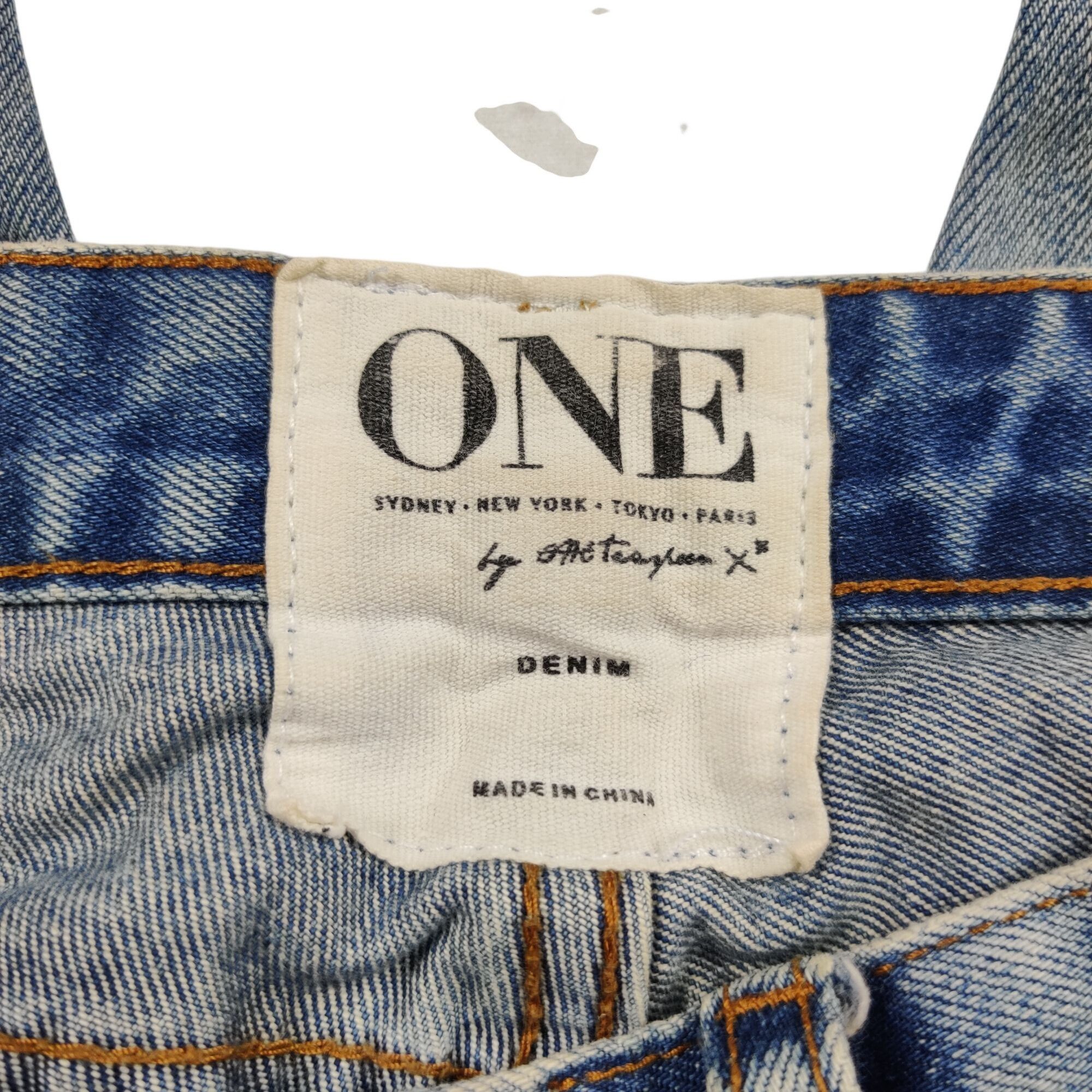 One Teaspoon One teaspoon Trashed Free Birds Jeans 24 Denim Low Rise Skin Size 42" / US 20 - 7 Thumbnail