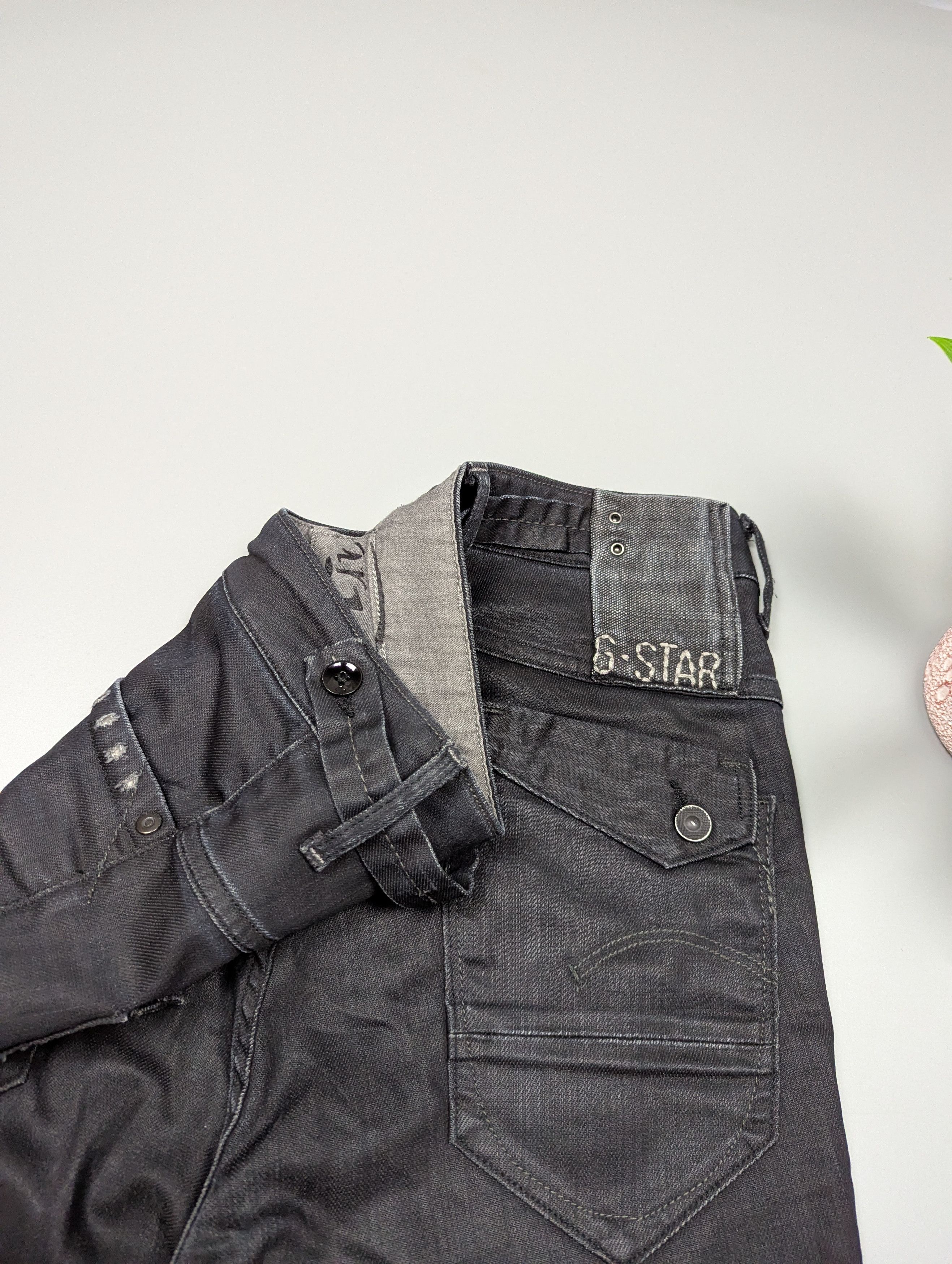 G-Star × Vintage G-Star RAW Women's Center Loose Tapered Distressed Jeans Size 29" - 12 Thumbnail