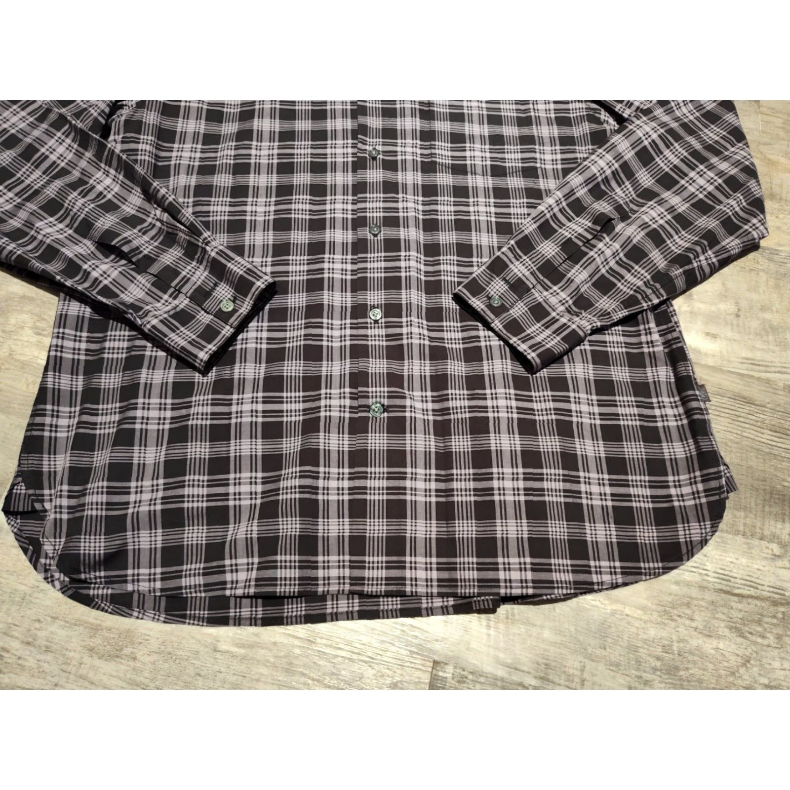 John Varvatos John Varvatos Star USA Plaid Button-Up Shirt Size L Multicolor 100% Cotton Casual Party Mens Size US L / EU 52-54 / 3 - 3 Thumbnail
