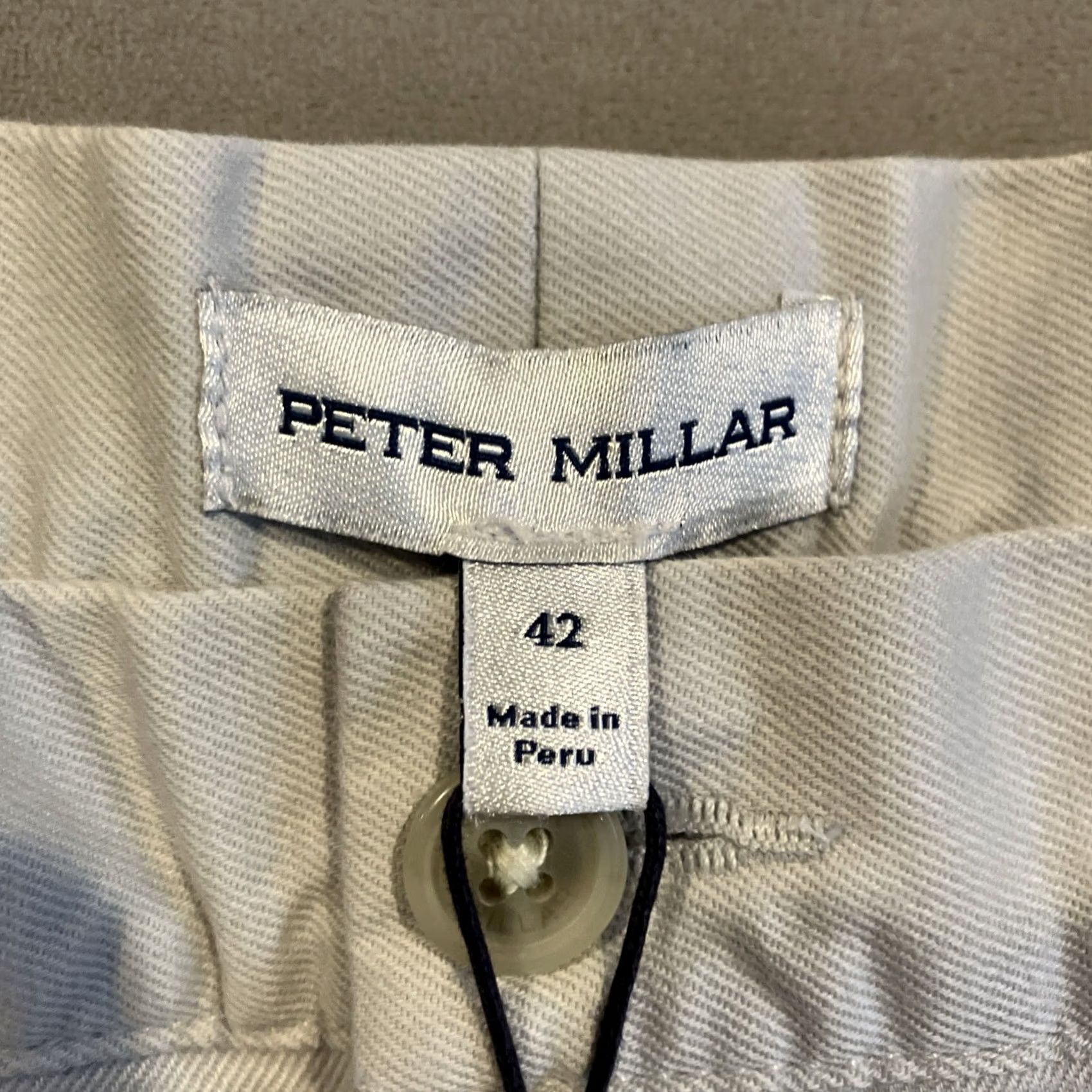 Peter Millar PETER MILLAR Golf Shorts Men's 42" Light Gray Pilot Twill 8" Inseam NWT Size US 42 / EU 58 - 2 Thumbnail