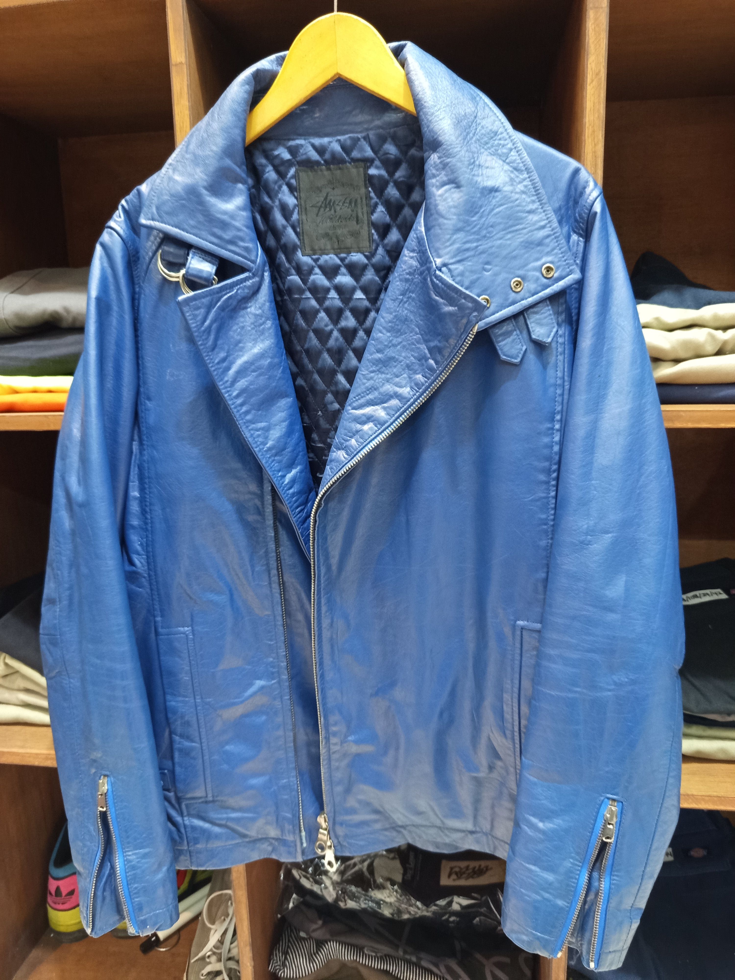 Stussy Y2K Stussy Japan Leather Biker Jacket Size US L / EU 52-54 / 3 - 2 Thumbnail