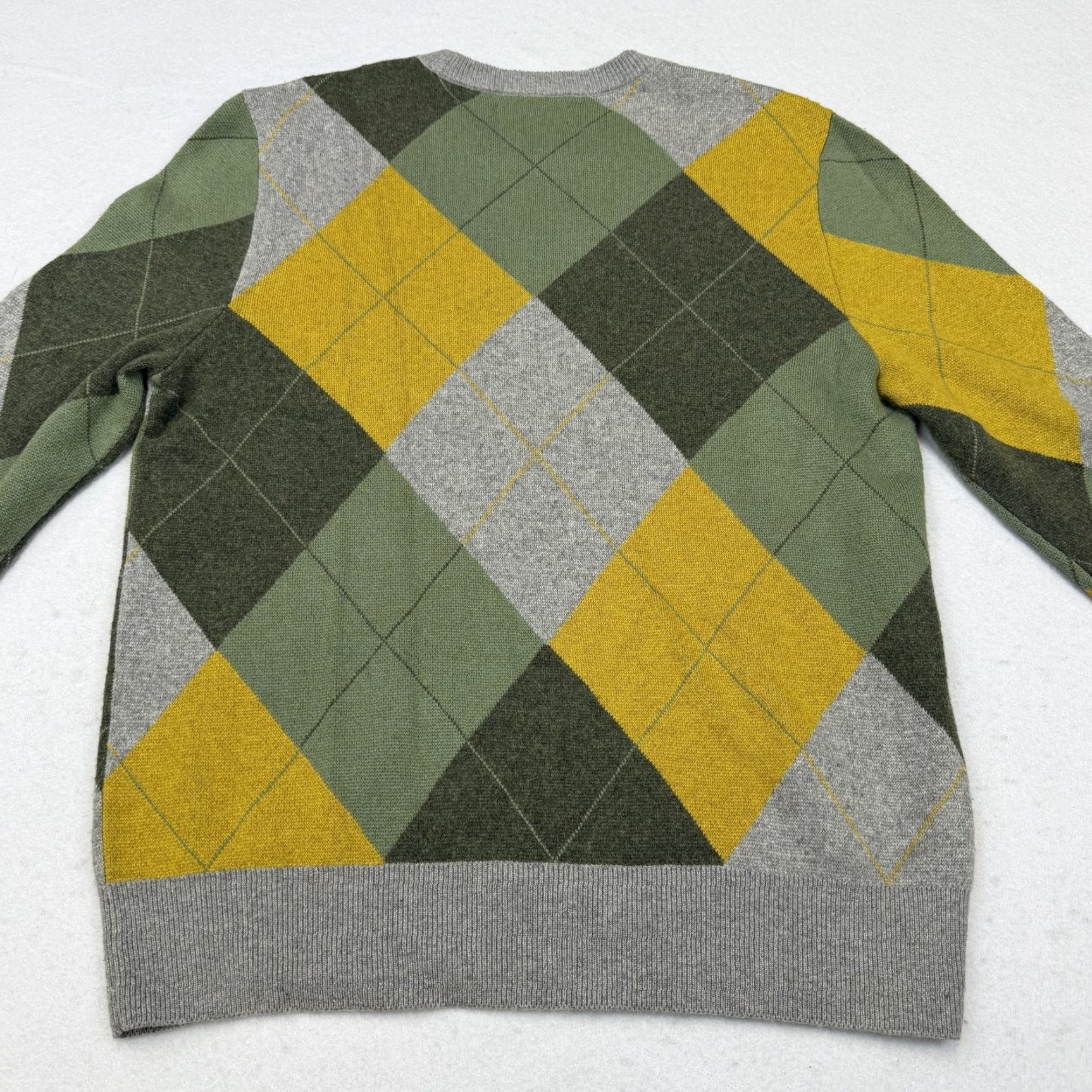 Bonobos Bonobos Sweater Mens Large Multicolor Argyle Wool Alpaca Blend Crewneck Knit Size US L / EU 52-54 / 3 - 5 Thumbnail