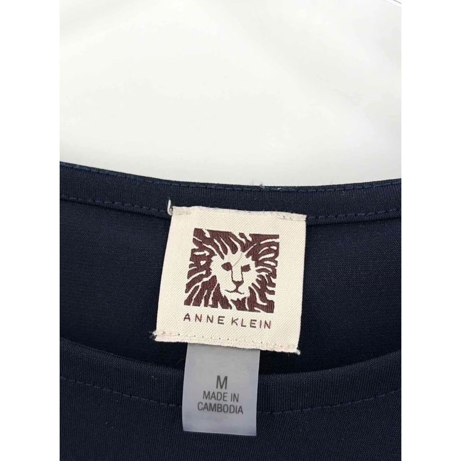 Anne Klein Anne Klein Blouse Navy Medium | Pre-Owned Size M / US 6-8 / IT 42-44 - 3 Thumbnail