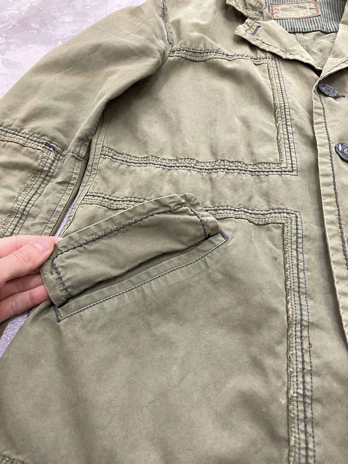 Marithe + Francois Girbaud Vintage Marithe Francois Girbaud Military Avantarde Jacket Size US M / EU 48-50 / 2 - 9 Thumbnail