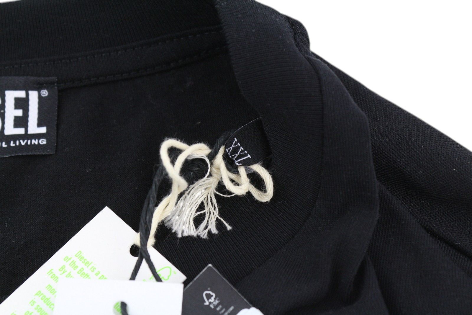 Diesel T-JUST-LS-B52 2XL Black Tricot Printed T-Shirt 40997 Size US XXL / EU 58 / 5 - 6 Thumbnail