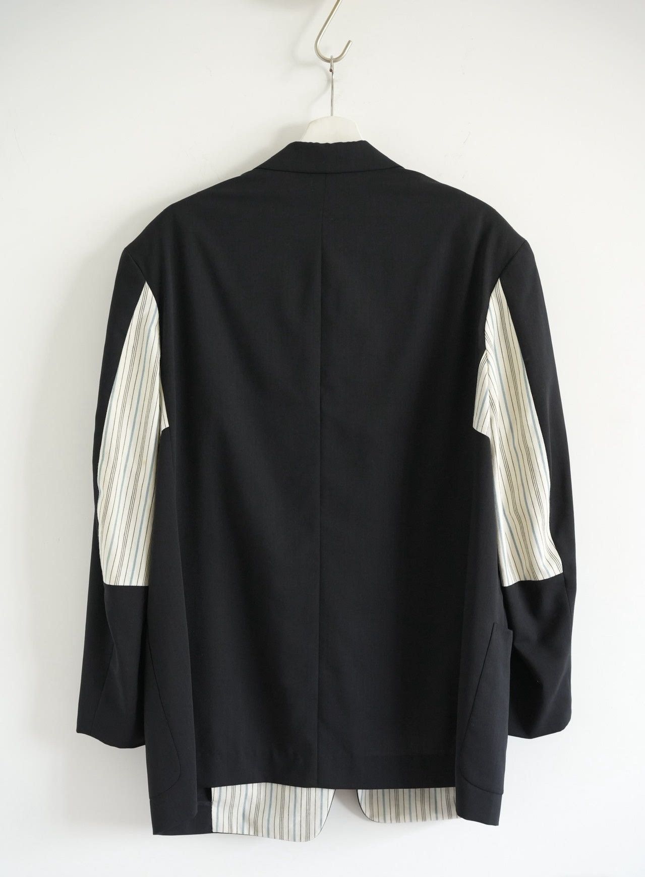 Yohji Yamamoto Yohji Yamamoto 93SS White Stripe Panel Blazer Size 38S - 2 Thumbnail