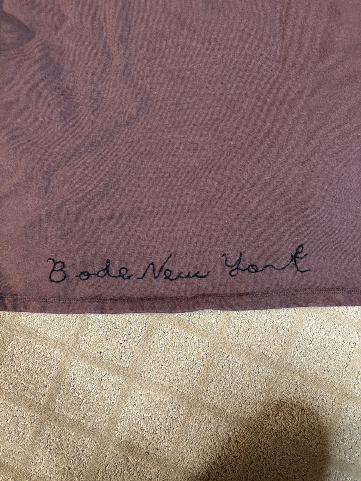 Bode BODE x SSENSE exclusive brown logo sweatshirt Size US M / EU 48-50 / 2 - 4 Thumbnail
