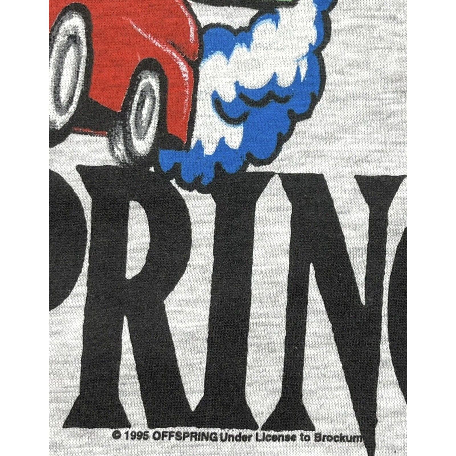 Vintage VINTAGE Brockum The Offspring T-Shirt XL Gray 90s Punk Tour Mens Shirt Short Sleeve Crew Neck Lightweight Cotton USA Size US XL / EU 56 / 4 - 3 Thumbnail