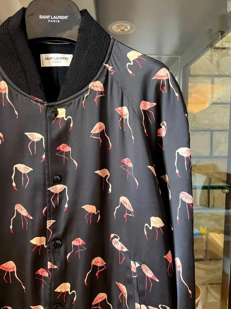 Saint Laurent Paris Saint Laurent Paris Sz 48 Saint Laurent Paris Flamingo Jac Size US M / EU 48-50 / 2 - 2 Thumbnail