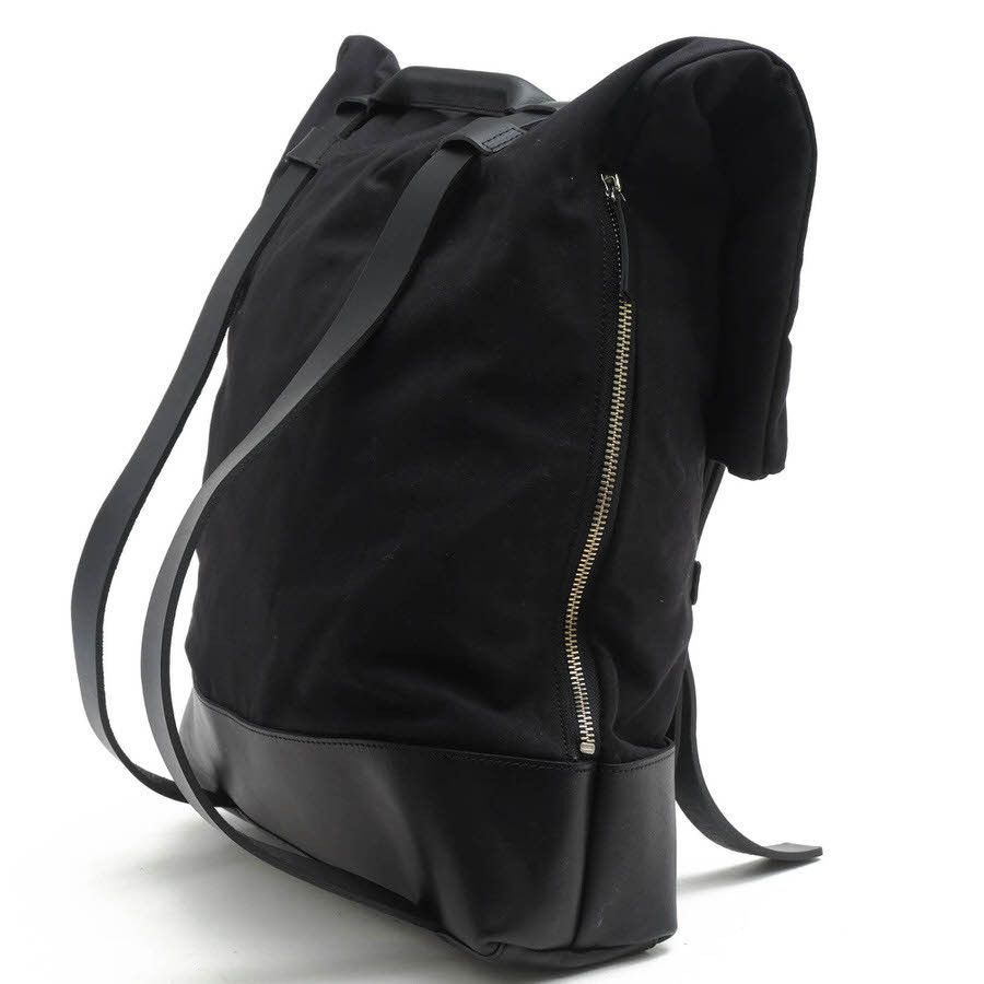 Yohji Yamamoto Yohji Yamamoto cow leather canvas backpack Size ONE SIZE - 4 Thumbnail