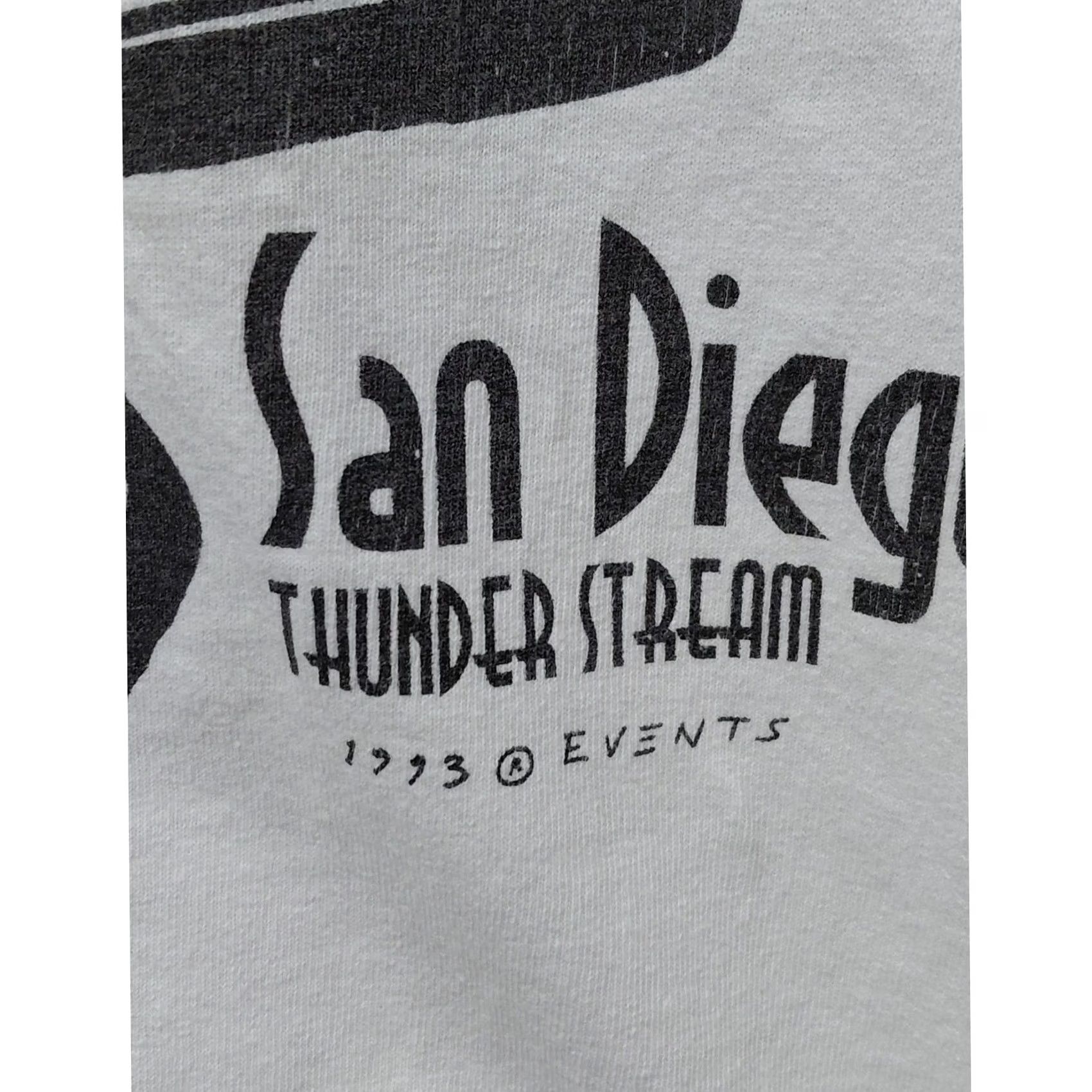 Vintage VINTAGE G. GALT San Diego Thunder Stream 1993 Graphic T-Shirt White Long Size L Mens Size US L / EU 52-54 / 3 - 3 Thumbnail
