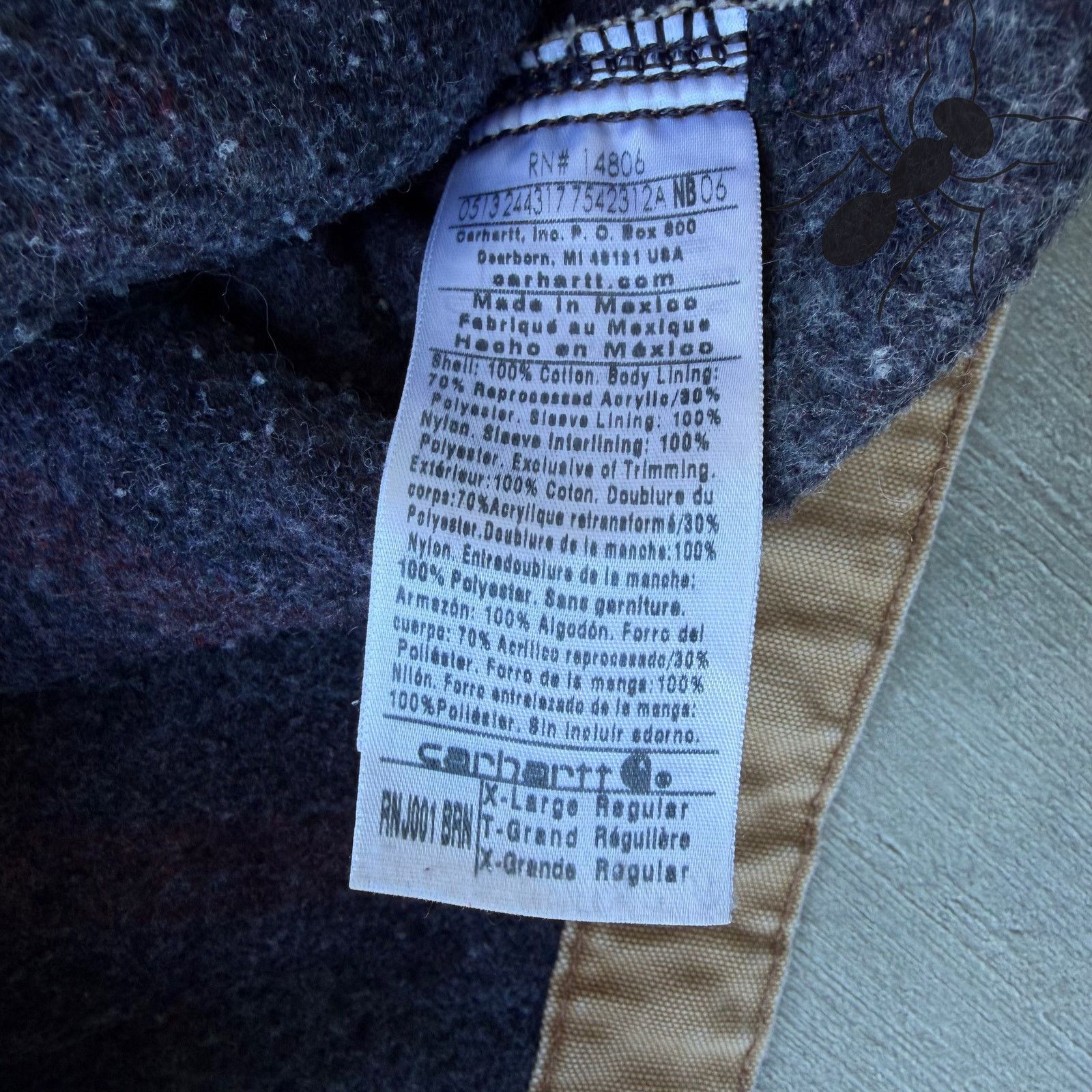 Carhartt × Vintage Vintage Y2K Carhartt RNJ001 Brown detroit BRN work jacket Size US XL / EU 56 / 4 - 5 Thumbnail