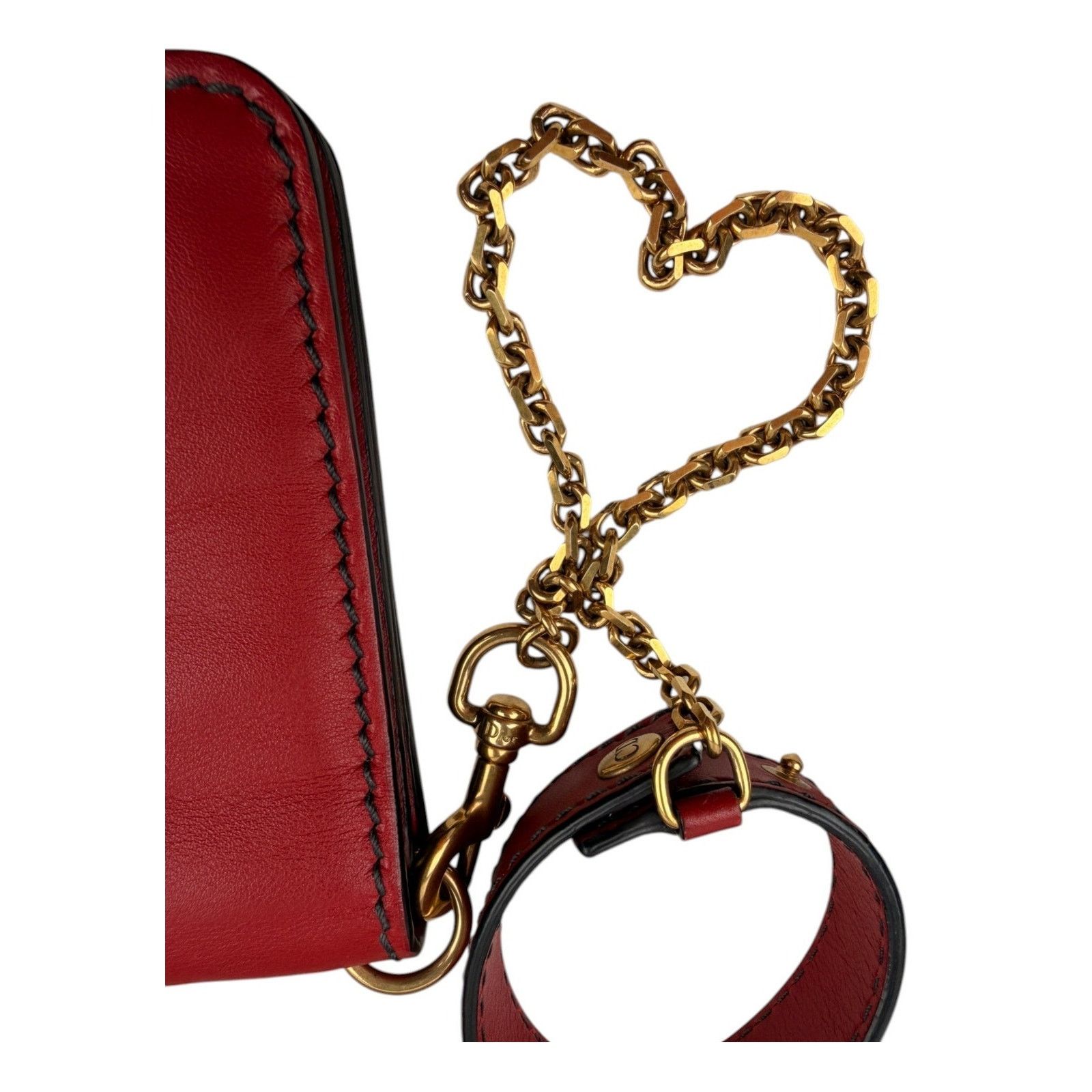 Dior Dior Dioramour Red Clutch with Chained Wristlet Size ONE SIZE - 10 Thumbnail