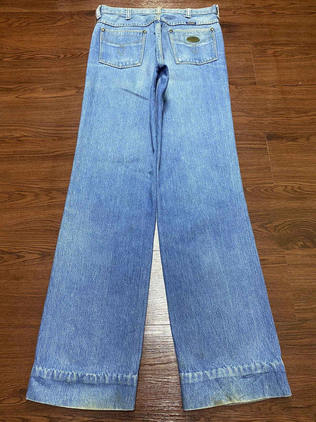 Vintage Wrangler Japan Greensboro N.C Blue Wash Jeans Size US 28 / EU 44 - 2 Thumbnail