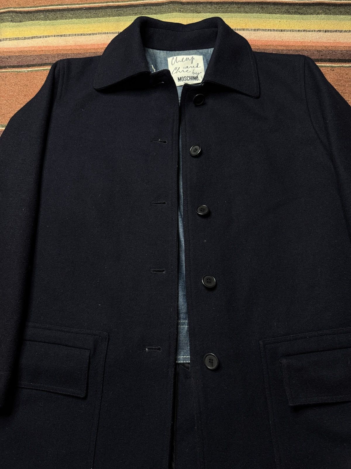 Moschino Cheap and Chic by Moschino Denim Jacket Coat Size L / US 10 / IT 46 - 5 Thumbnail