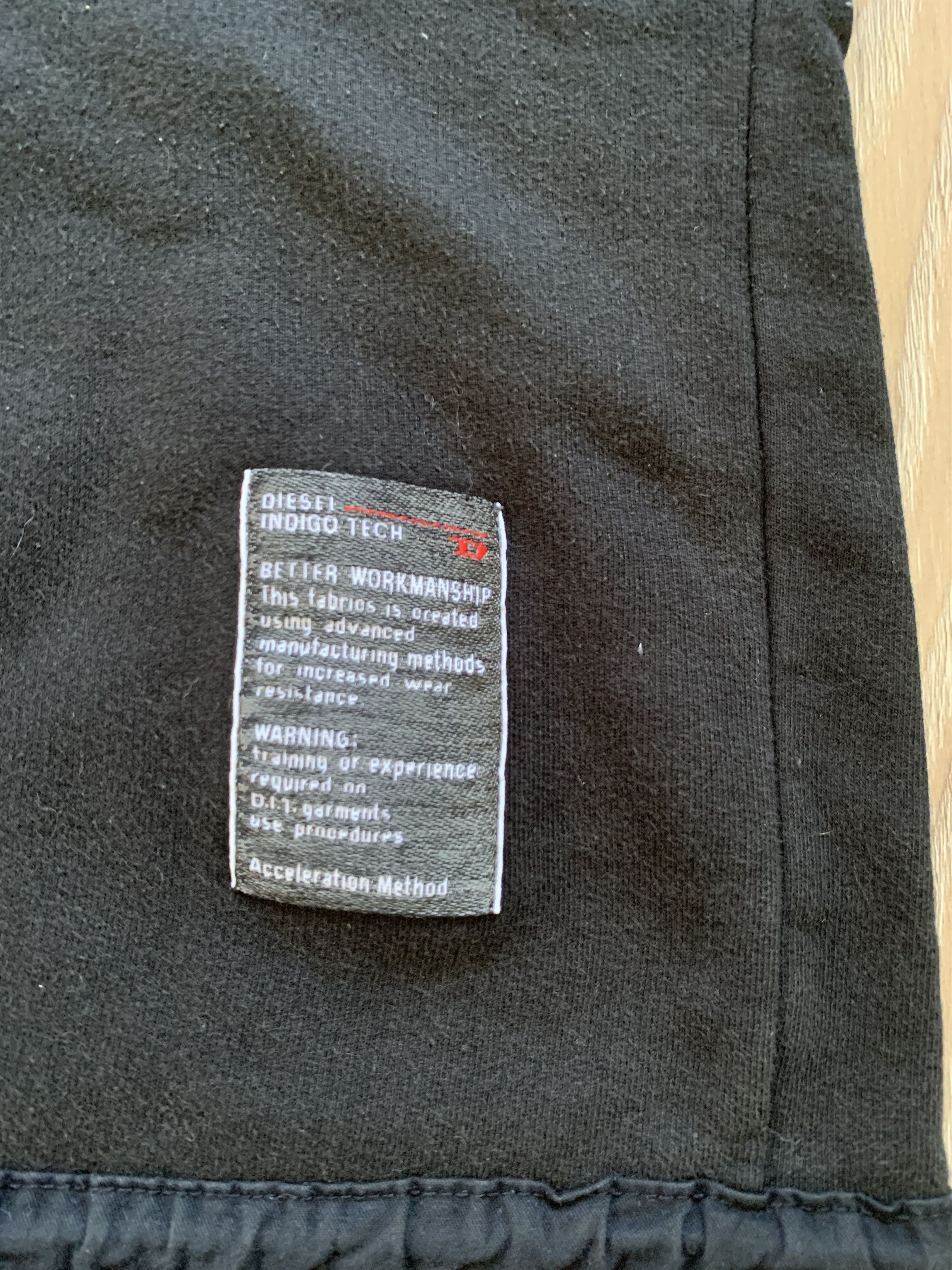 Diesel Diesel Black Indigo Tech Cotton Sweatshirt Size US XL / EU 56 / 4 - 9 Thumbnail