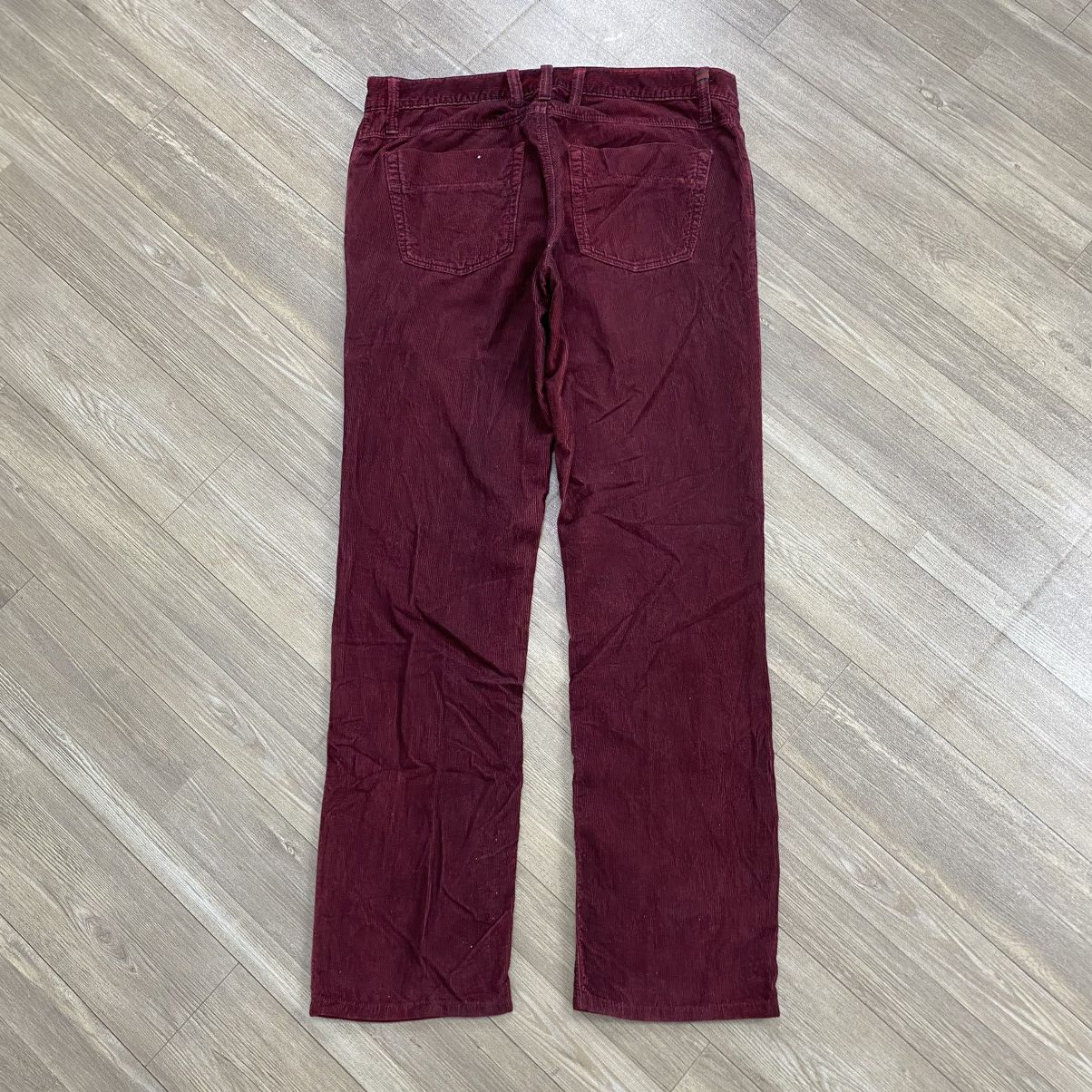 Gucci 1990s Gucci by Tom Ford Red Burgundy Corduroy Pants Luxury Size US 32 / EU 48 - 18 Thumbnail