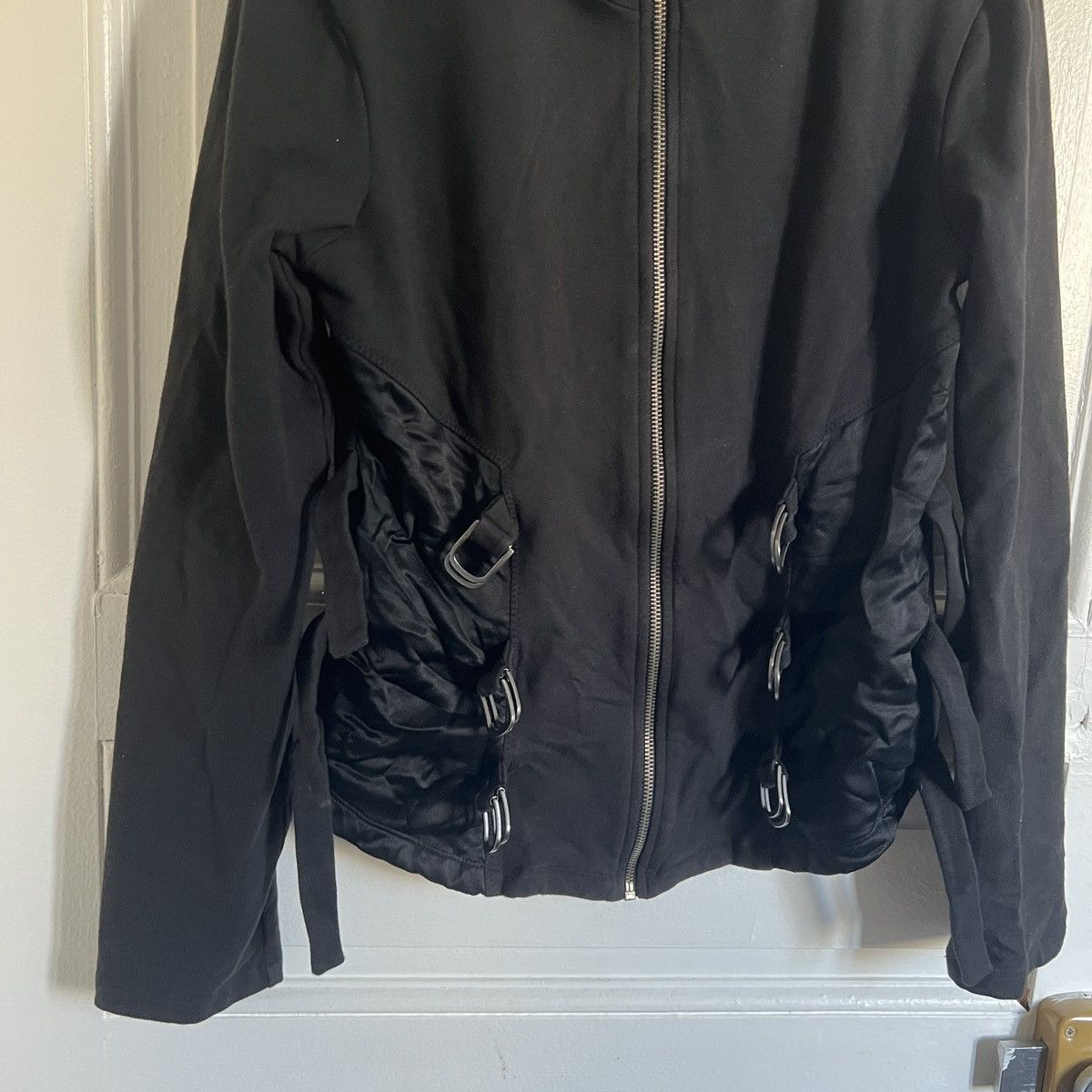 Other Y2K BLACK BONDAGE JACKET PARACHUTE 2000s belts goth 00s Size L / US 10 / IT 46 - 2 Thumbnail