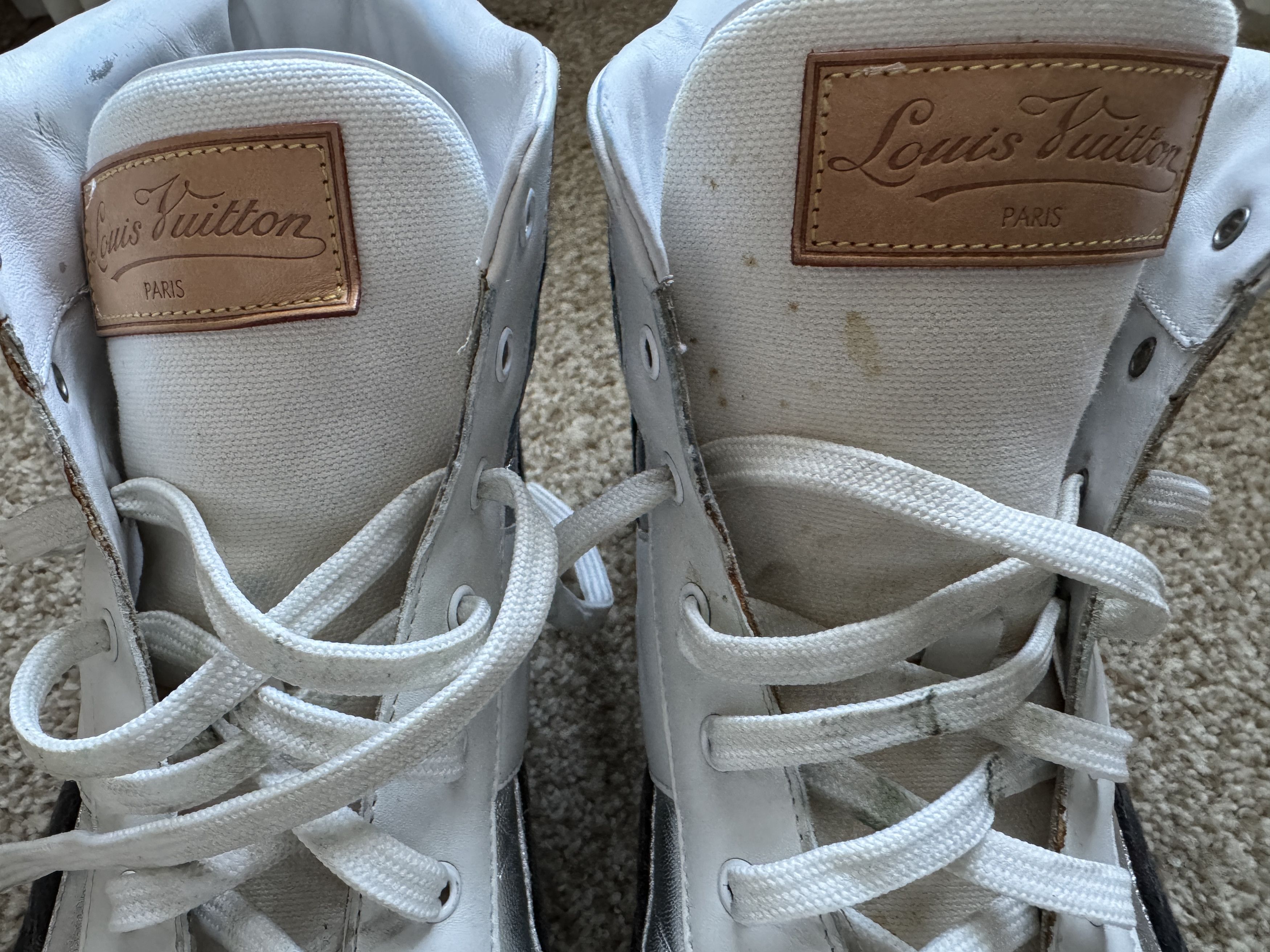Louis Vuitton RARE Louis Vuitton Denim/Silver Skate Shoe Size 45 Size US 12 / EU 45 - 7 Thumbnail