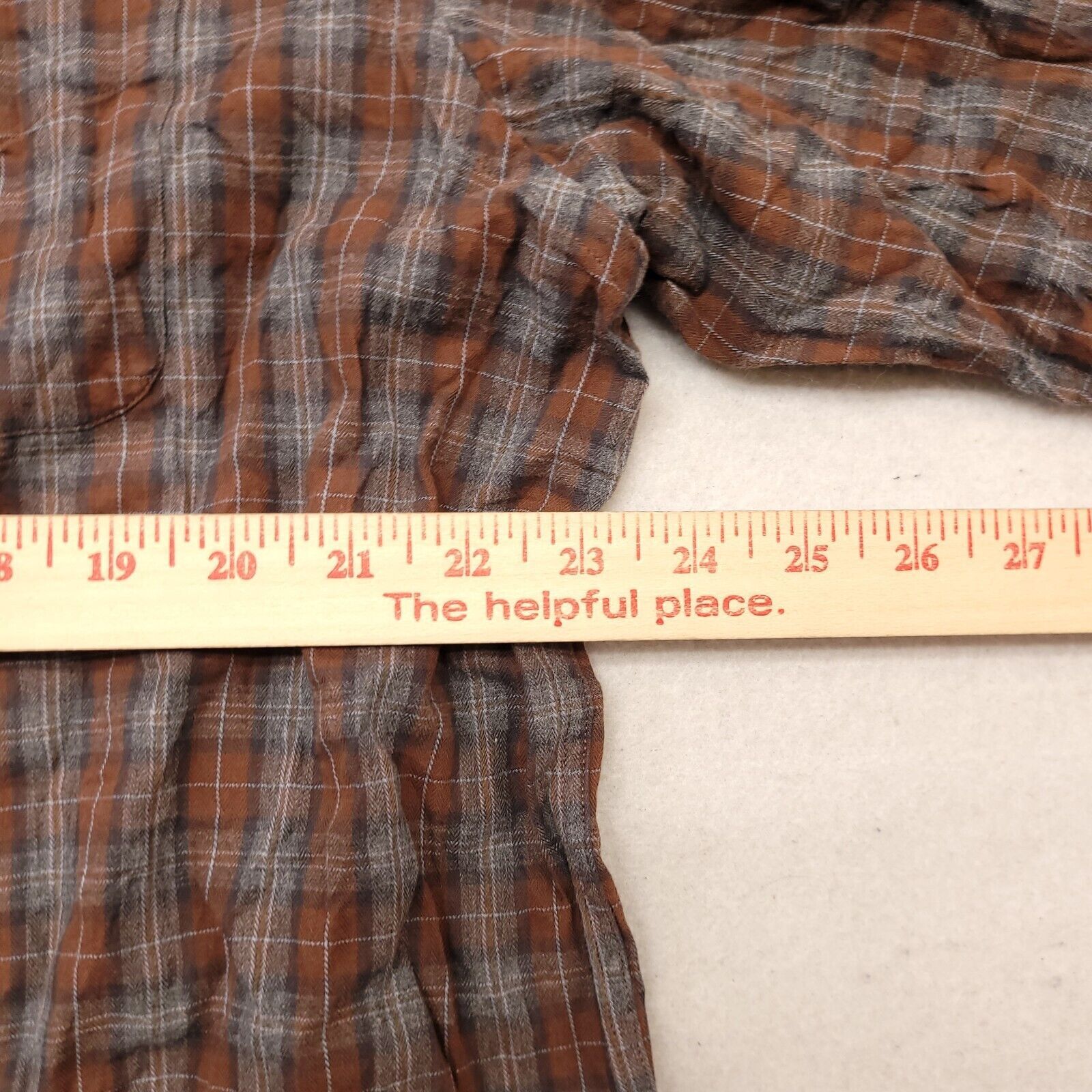 Cremieux Cremieux Collection Tartan Flannel Shirt Mens Size XL Orange Size US XL / EU 56 / 4 - 9 Thumbnail