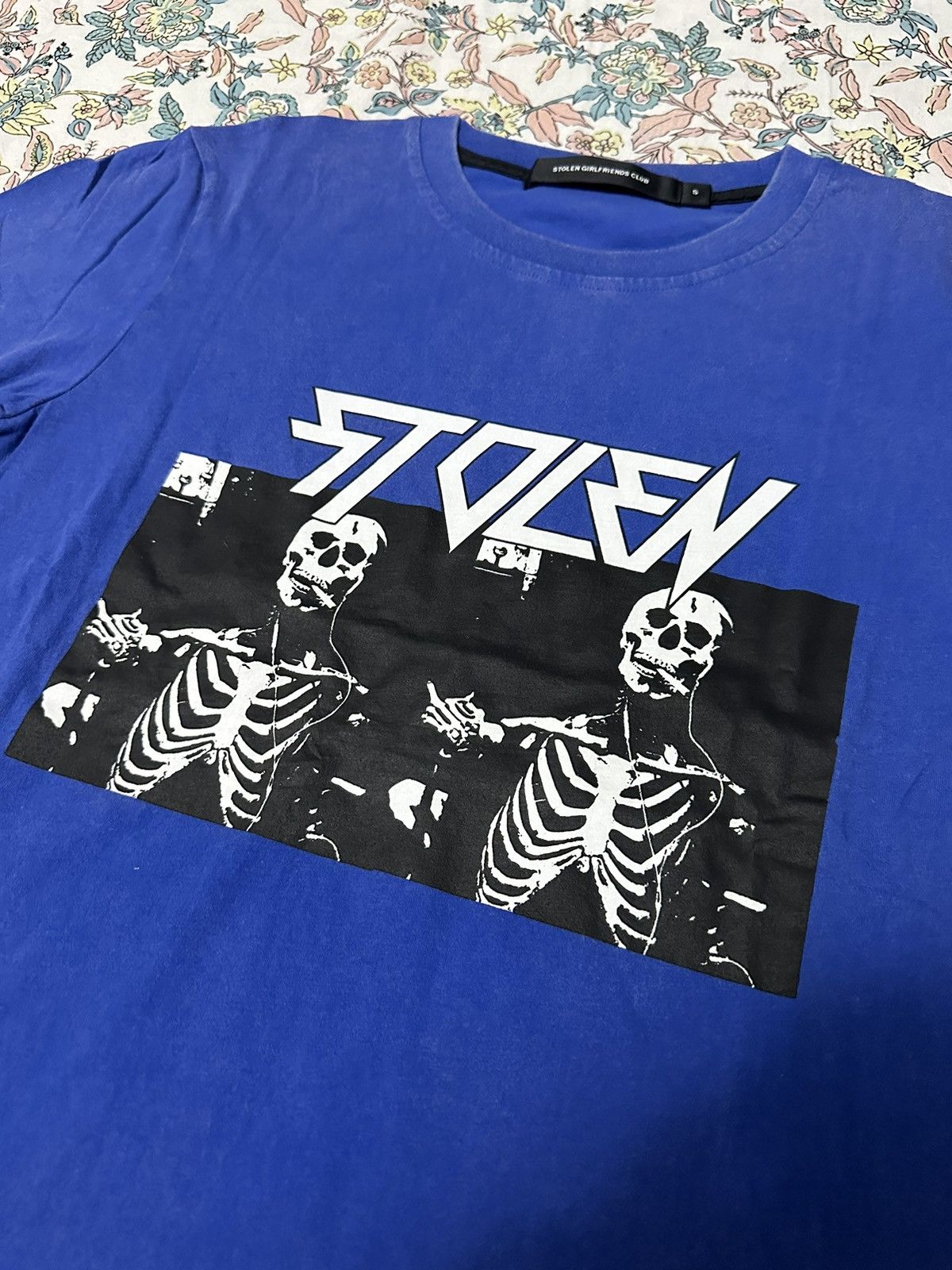 Stolen Girlfriends Club STOLEN GIRLFRIENDS CLUB BLUE SKELETON TEE. Size US S / EU 44-46 / 1 - 2 Thumbnail