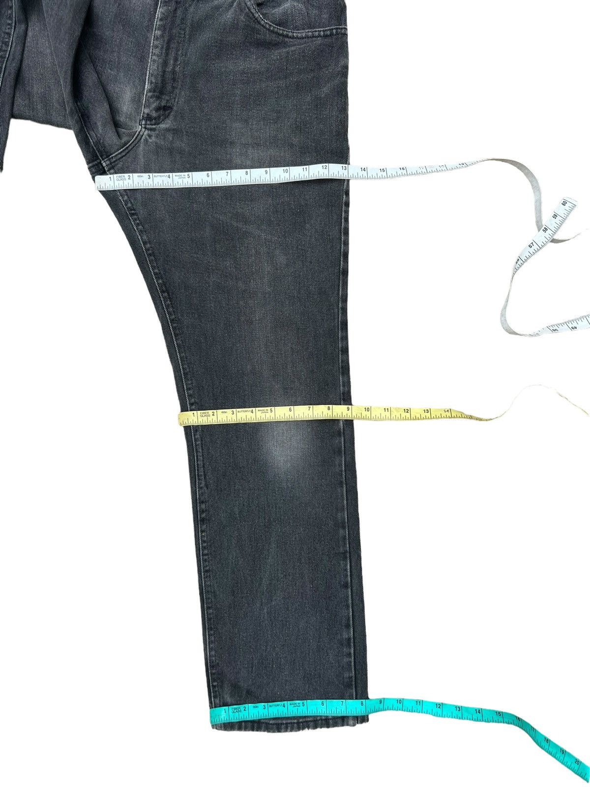 Lee Vintage 80s Lee Usa Faded Black Denim Distressed Jeans Size US 34 / EU 50 - 4 Thumbnail