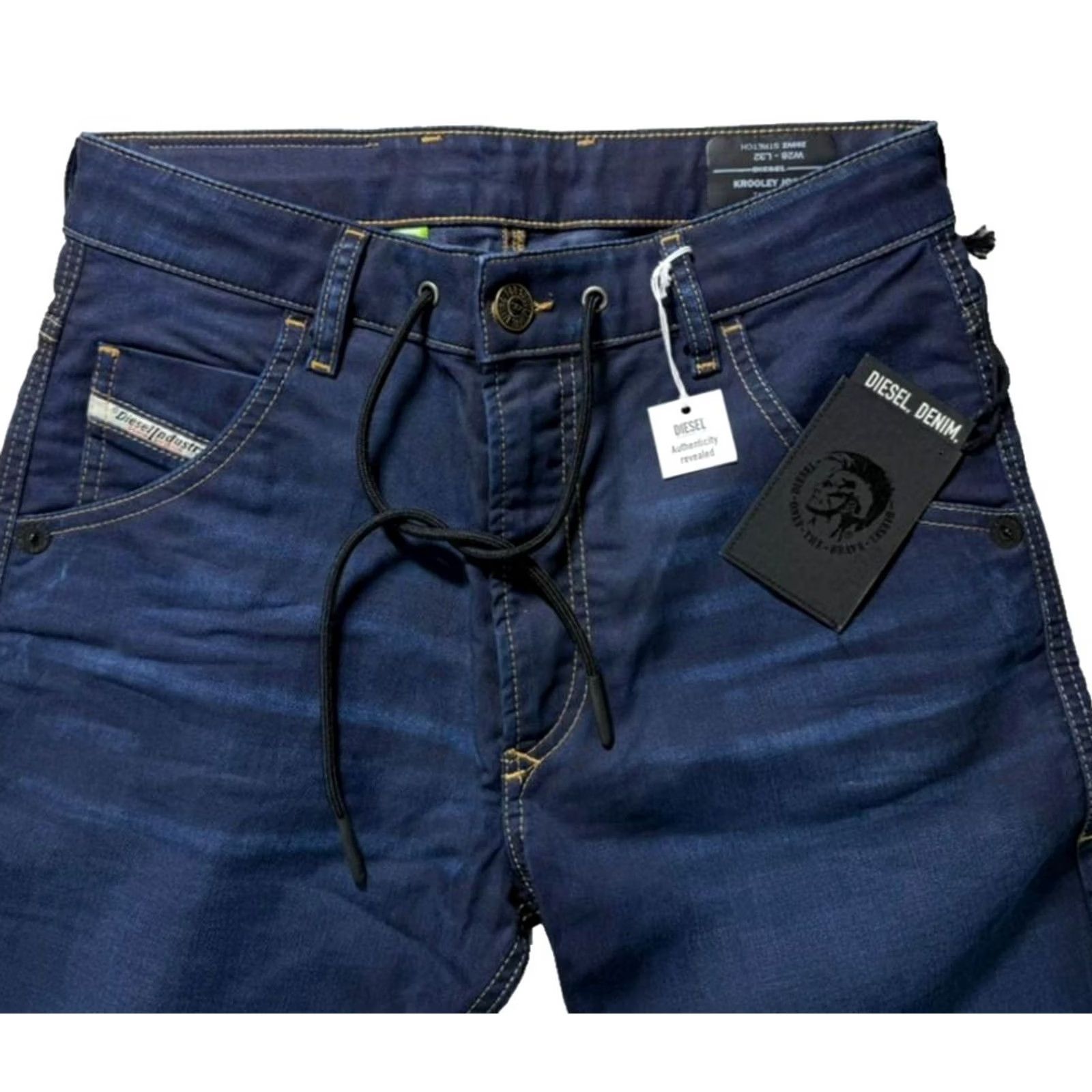 Diesel Diesel Krooley Jogg Jeans Men Blue Tapered Slim Fit Stretch Denim Drawstring 28 in | Jeans | Diesel Krooley | Men Size US 28 / EU 44 - 6 Thumbnail