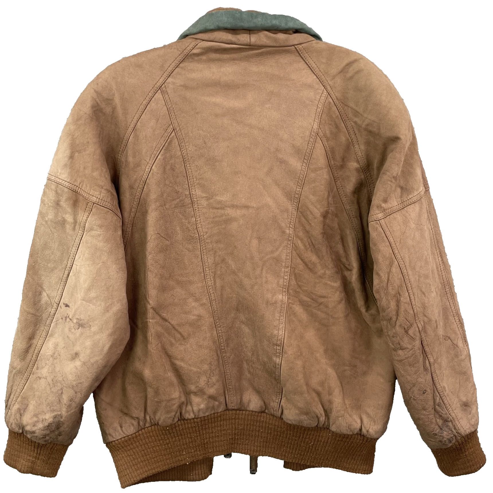 Vintage VINTAGE Paris Sports Club 100% Leather Bomber Jacket Men Small Insulated Aviator Leather Bomber Jacket Size US S / EU 44-46 / 1 - 2 Thumbnail