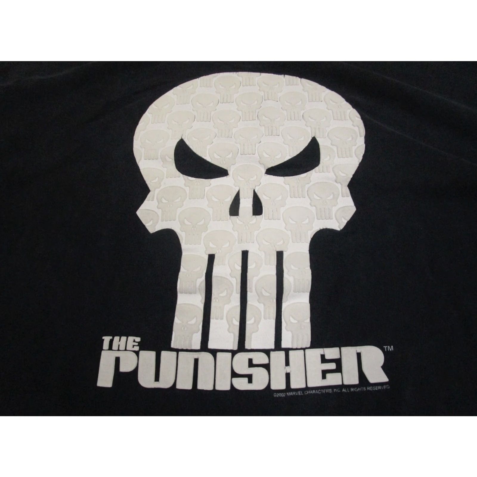 Vintage The Punisher Shirt Marvel T-Shirt Men L Black Short Sleeve Graphic Print Skull Logo Size US L / EU 52-54 / 3 - 2 Thumbnail