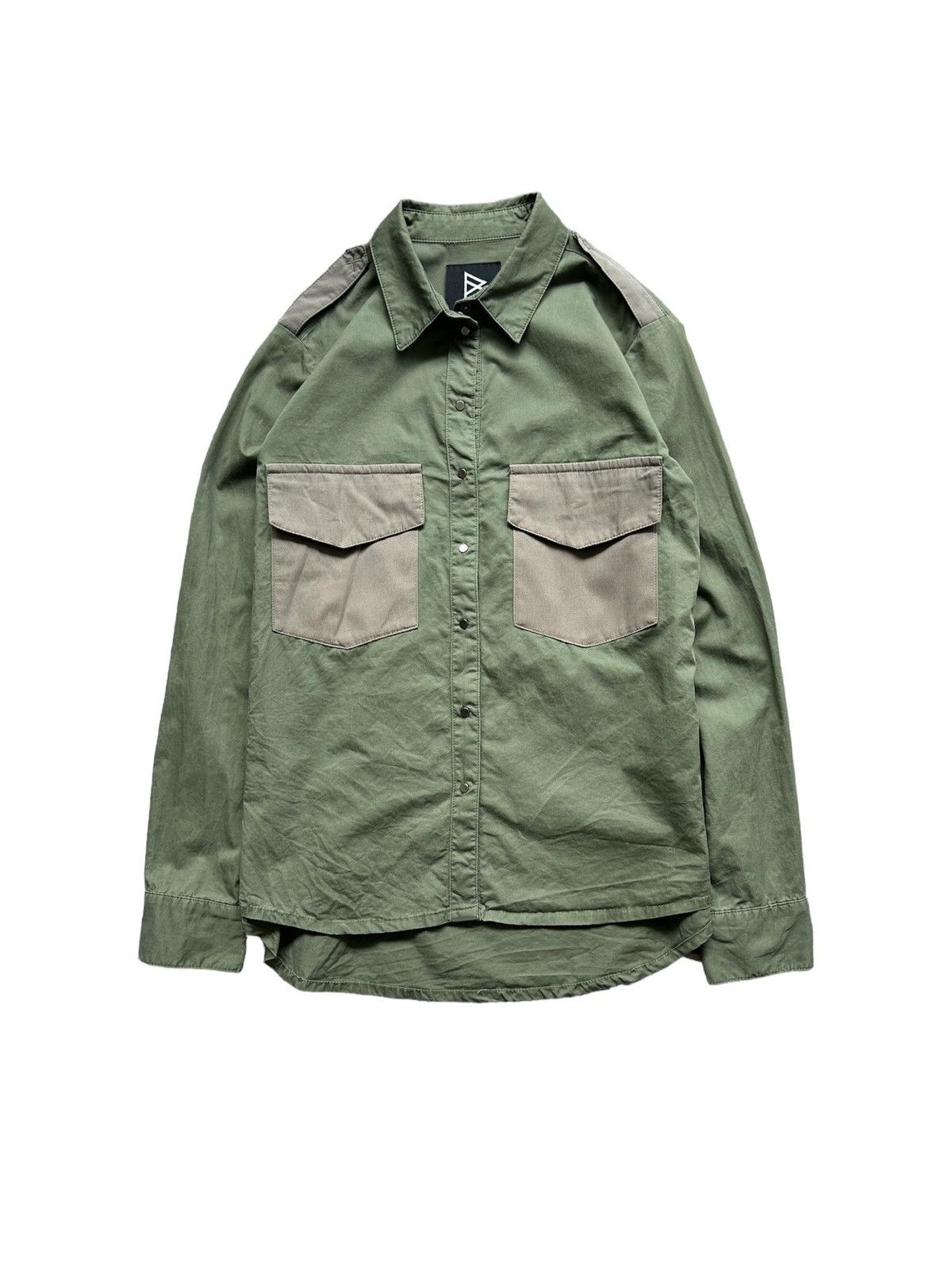 If Six Was Nine 00’s BARAK double pocket army shirt Size US M / EU 48-50 / 2 - 1 Thumbnail