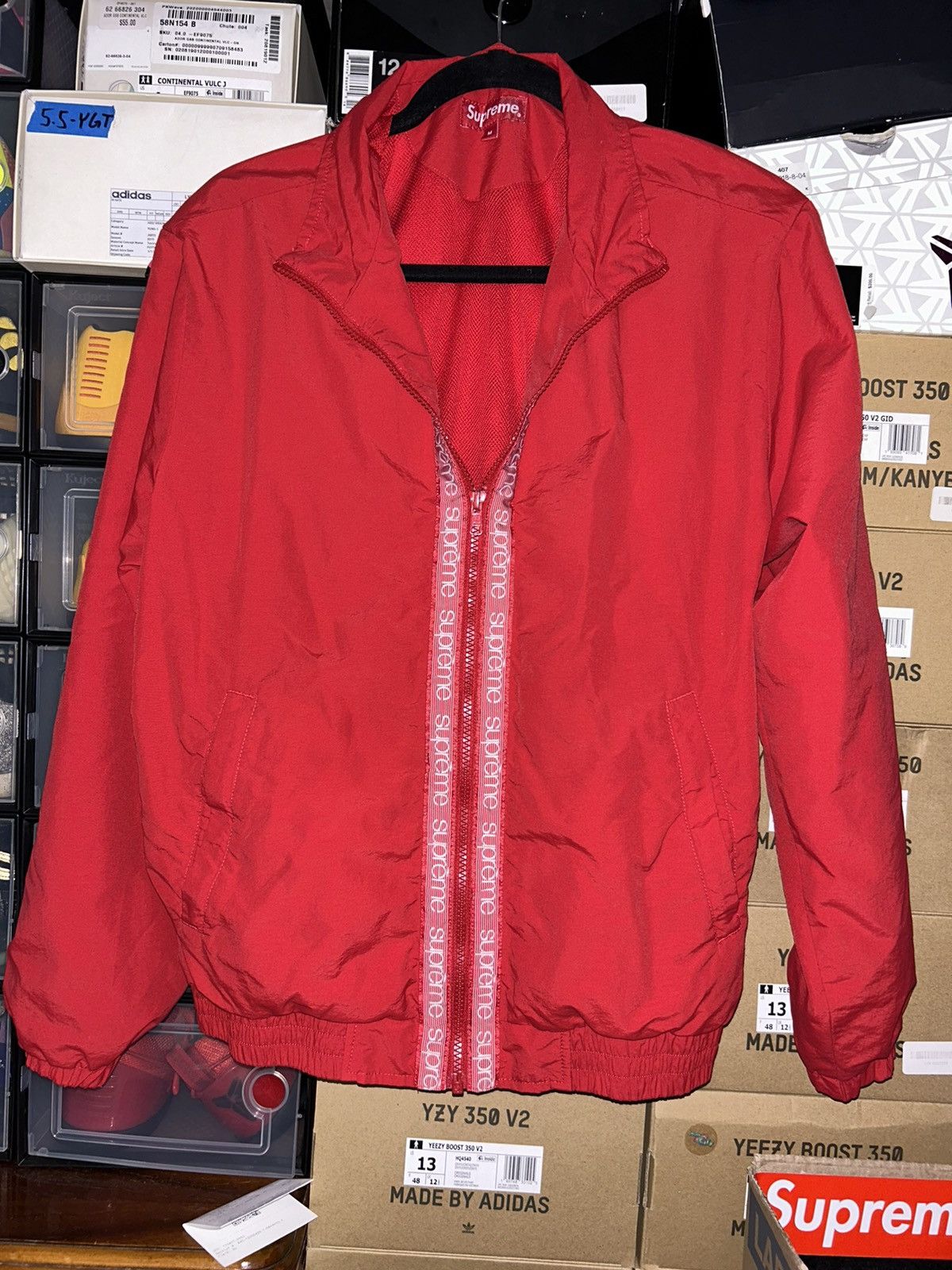 Supreme Classic Logo Taping Track Jacket | Grailed