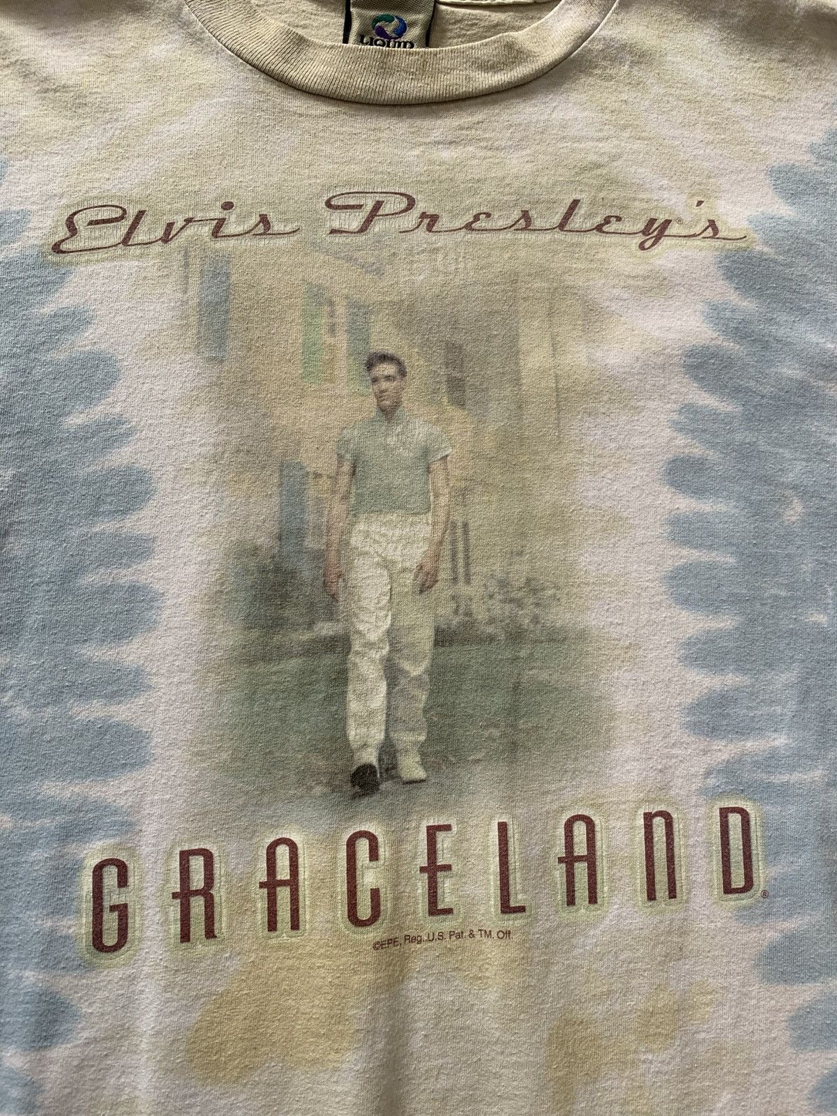 Liquid Blue × Vintage VTG 90’s LIQUID BLUE Elvis Presley’s Single Stitch T-shirt Size US XL / EU 56 / 4 - 3 Thumbnail