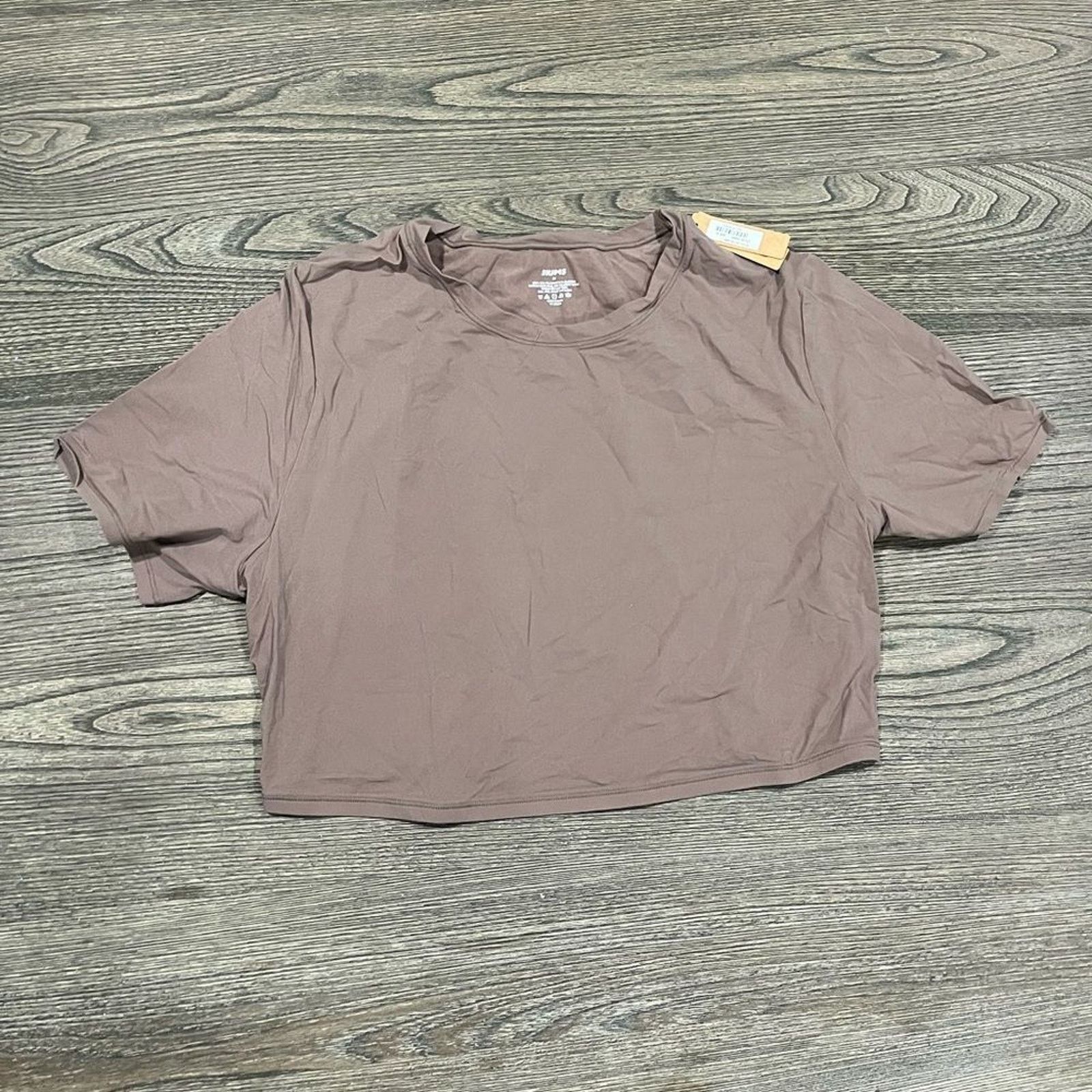 SKIMS NWT Skims Fits Everybody Super Cropped T-Shirt Umber 3X Size 3XL / US 20-22 - 1 Thumbnail