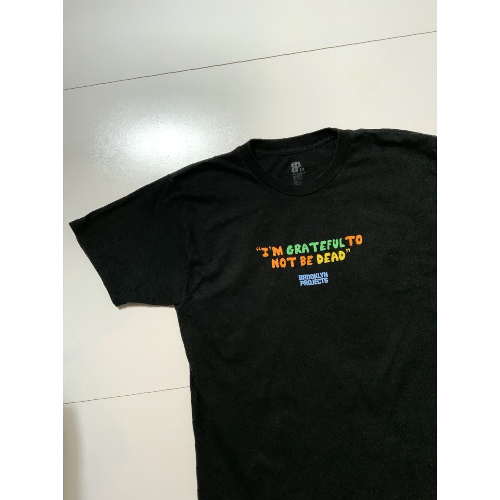 Vintage Brooklyn Projects X Grateful Dead I’m Grateful To Not Be Dead Crew T-Shirt Sz. L Men Black Crew Neck Shirt Vintage? Size US L / EU 52-54 / 3 - 3 Thumbnail