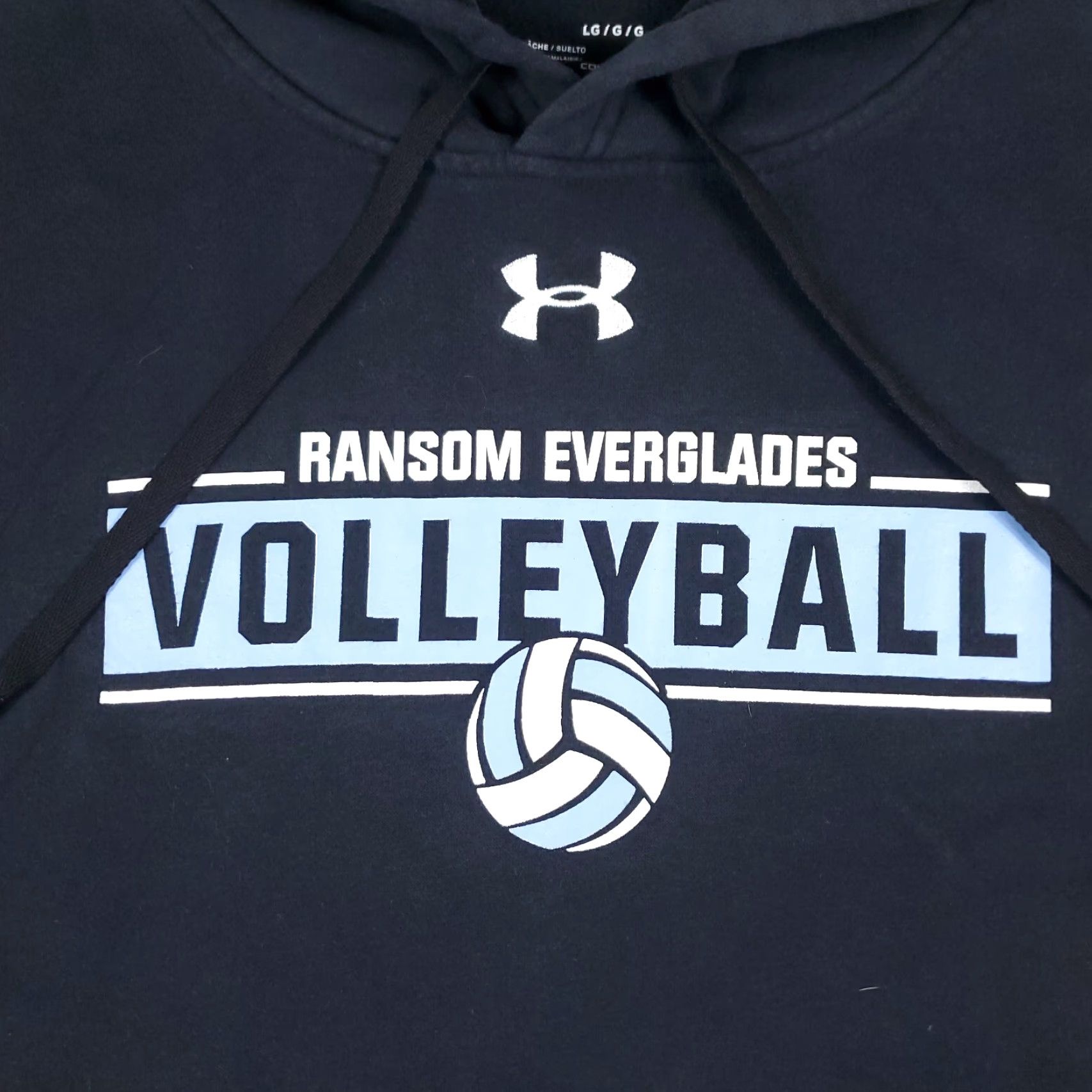 Under Armour Under Armour Hoodie Mens Large Black Casual Pullover Long Sleeve Mock Neck Size US L / EU 52-54 / 3 - 2 Thumbnail
