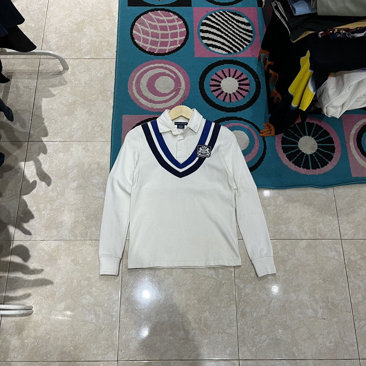 Polo Ralph Lauren × Rugby Ralph Lauren × Vintage Rare vintage Ralph Lauren 90's Rugby white Size US XS / EU 42 / 0 - 1 Thumbnail
