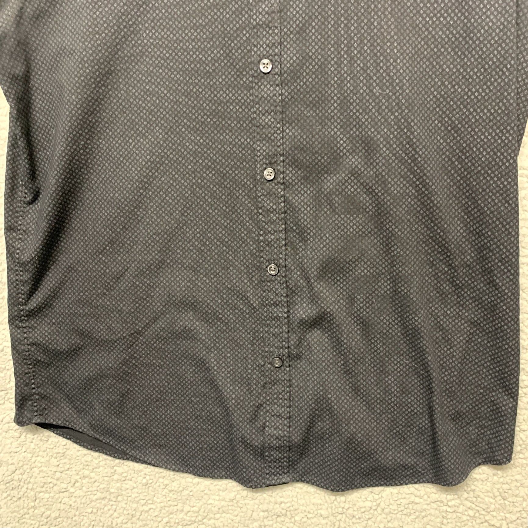 London Fog London Fog Button-Up Shirt Mens XL Black Floral Long Sleeve Size XL Size US XL / EU 56 / 4 - 3 Thumbnail
