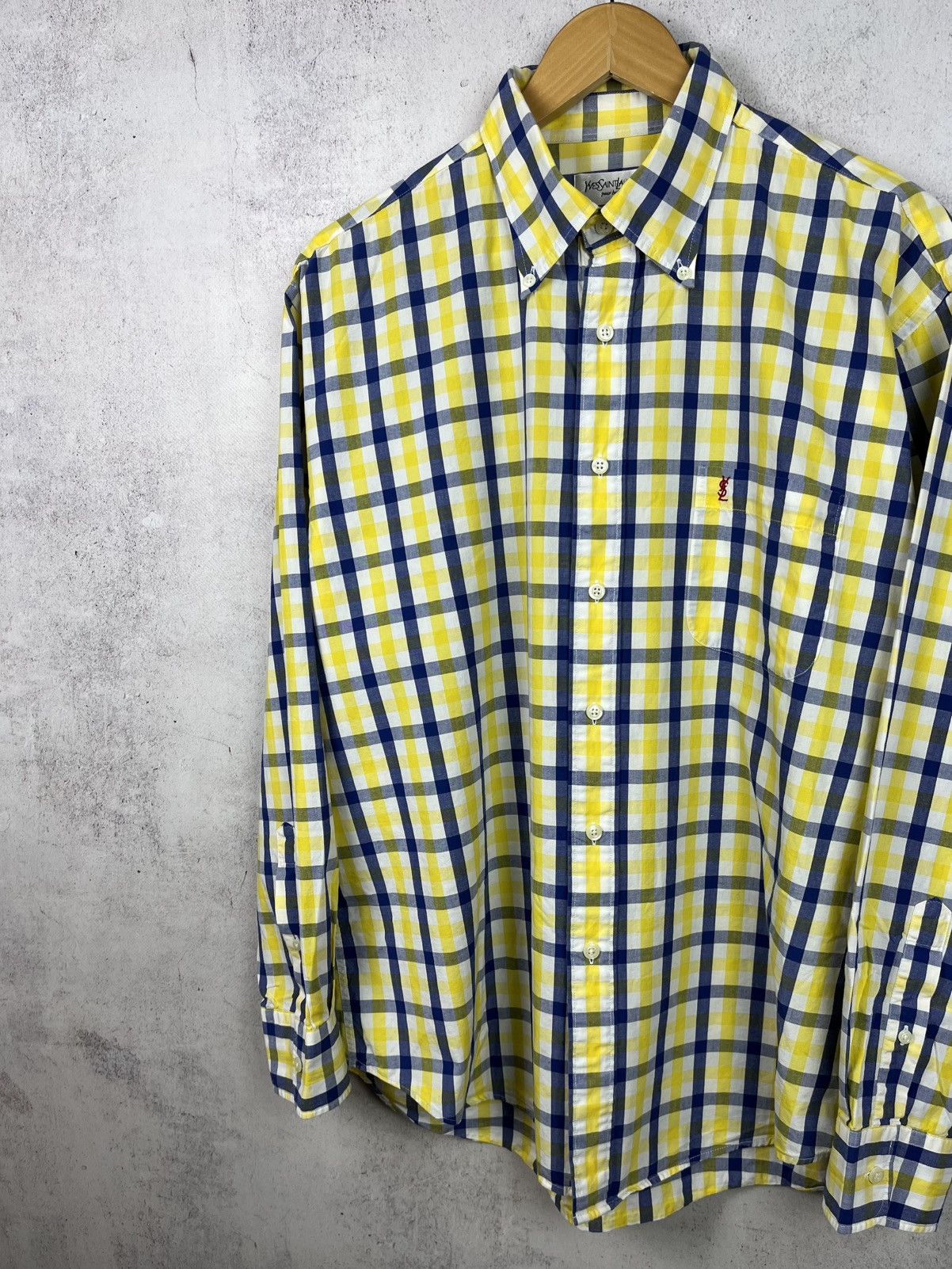 Yves Saint Laurent Vintage 90s Yves Saint Laurent YSL Shirt Rare Retro Y2K Hype Size US L / EU 52-54 / 3 - 2 Thumbnail