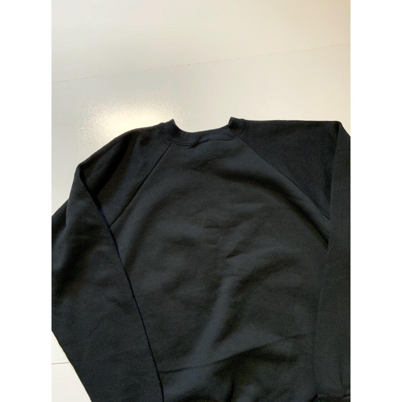 Fruit Of The Loom VINTAGE 80s New York Statue Of Liberty Glitter Painted 50/50 Crewneck Sweatshirt Mens XL Black Size US XL / EU 56 / 4 - 6 Thumbnail