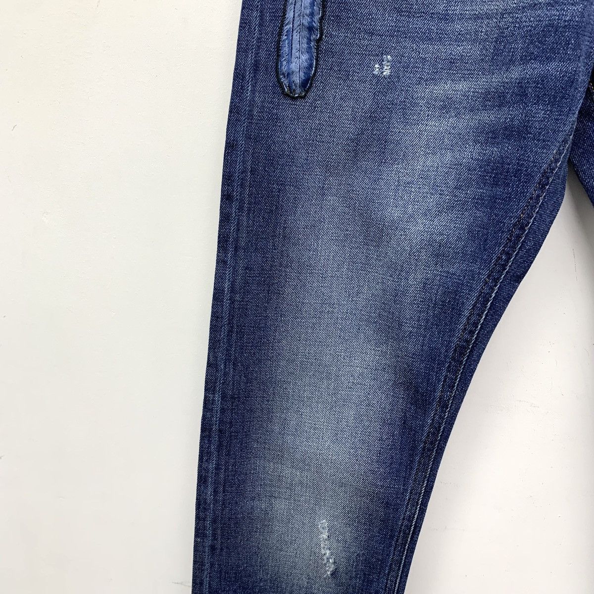Dolce & Gabbana Dolce & Gabbana Blue Distressed Denim Casual Pants K26WX Size US 30 / EU 46 - 4 Thumbnail